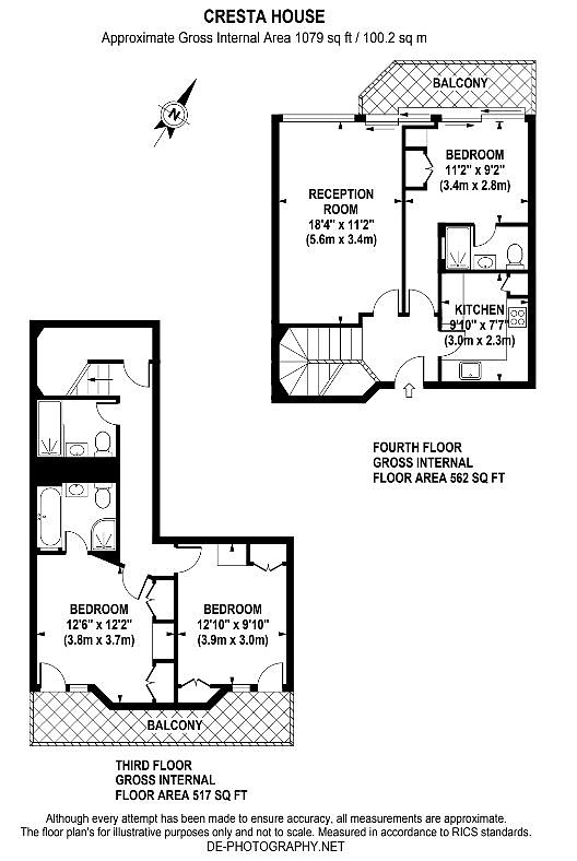 3 Bedrooms Flat to rent in Finchley Road, London NW3