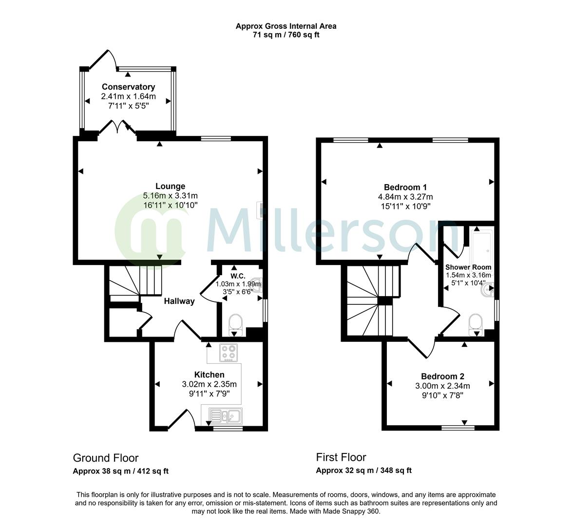 Longford, Grenville Road, Lostwithiel floorplan
