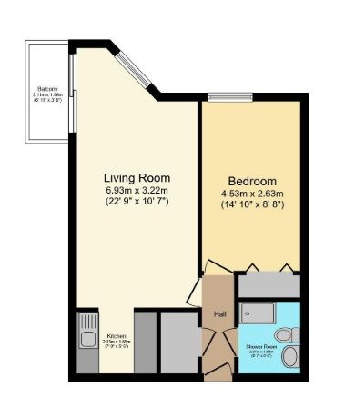 Homequay House,9, Falkland Road, Torquay floorplan
