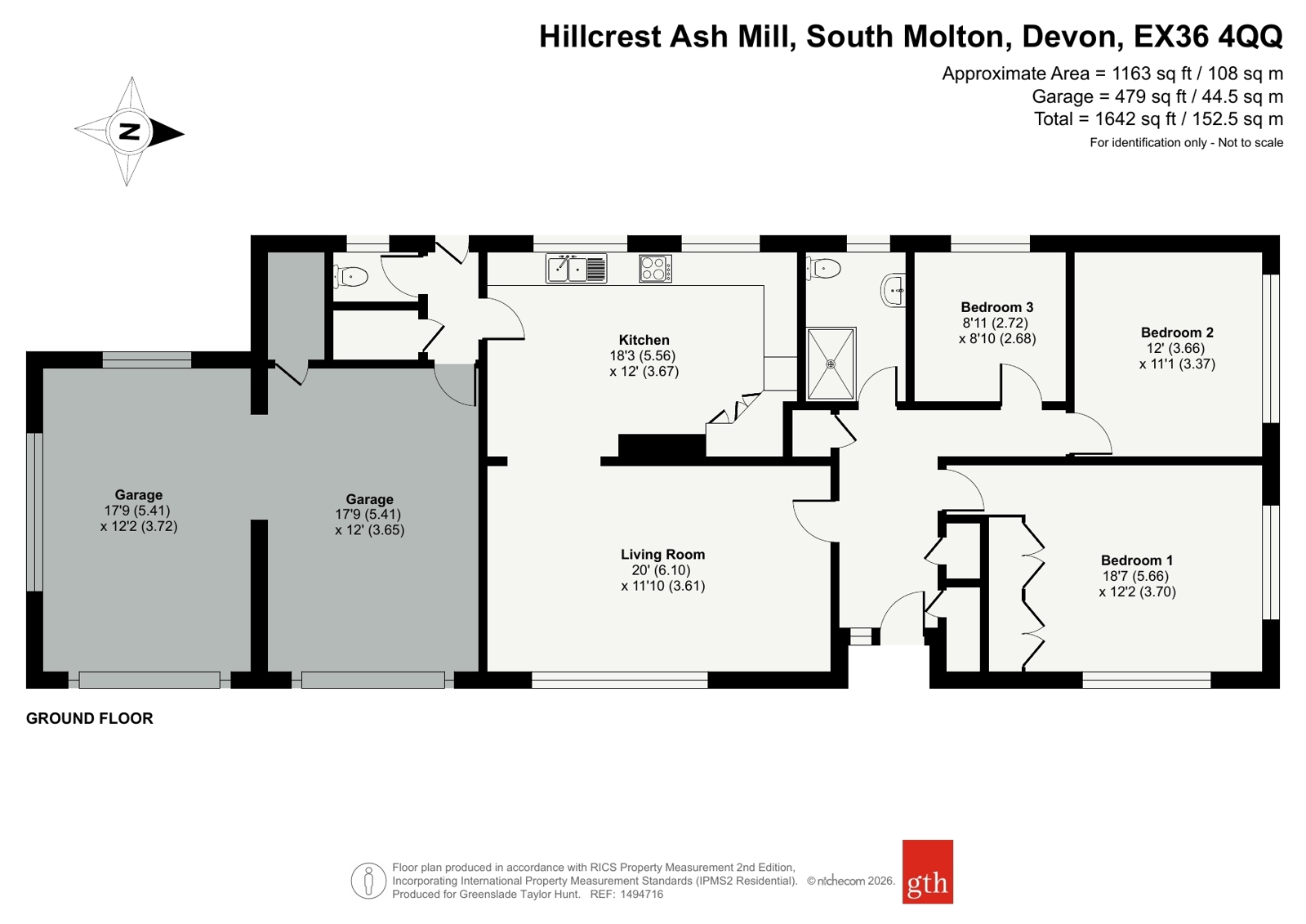 Hillcrest,, Ash Mill, Devon floorplan