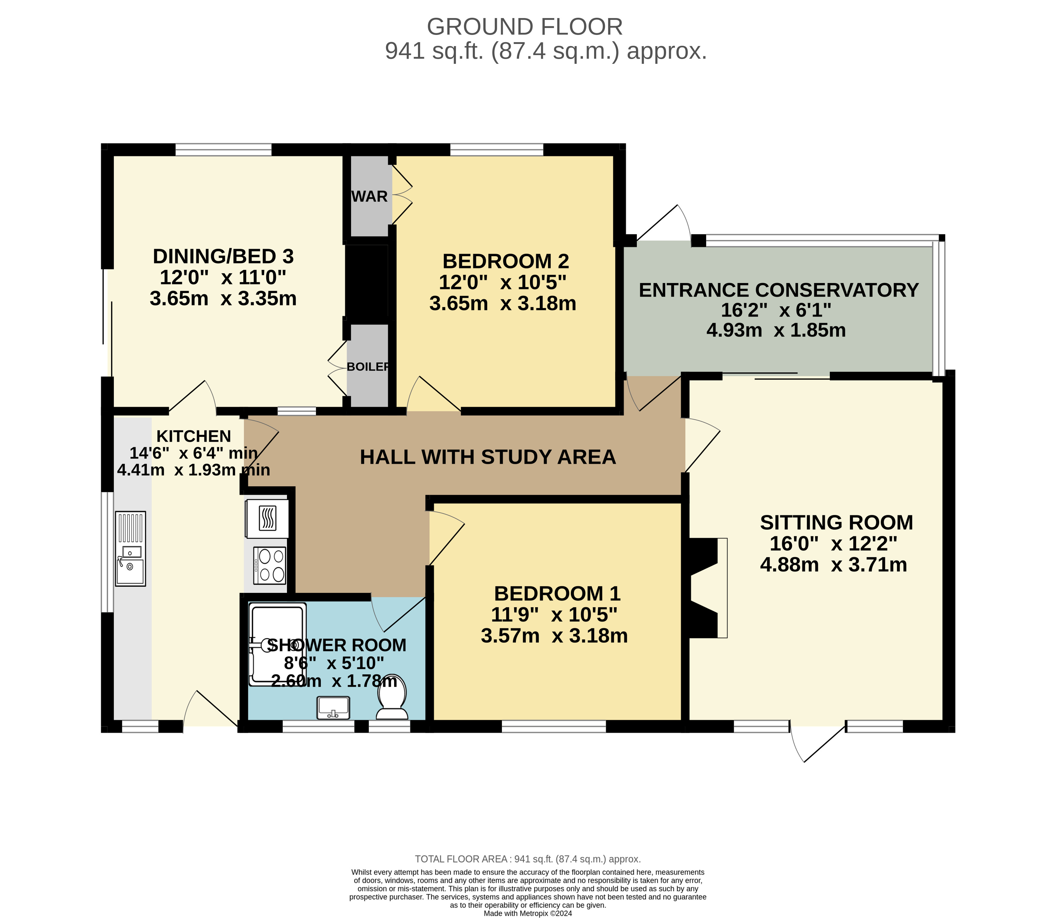 40 Staunton Road, Alcombe Minehead Somerset, Minehead floorplan