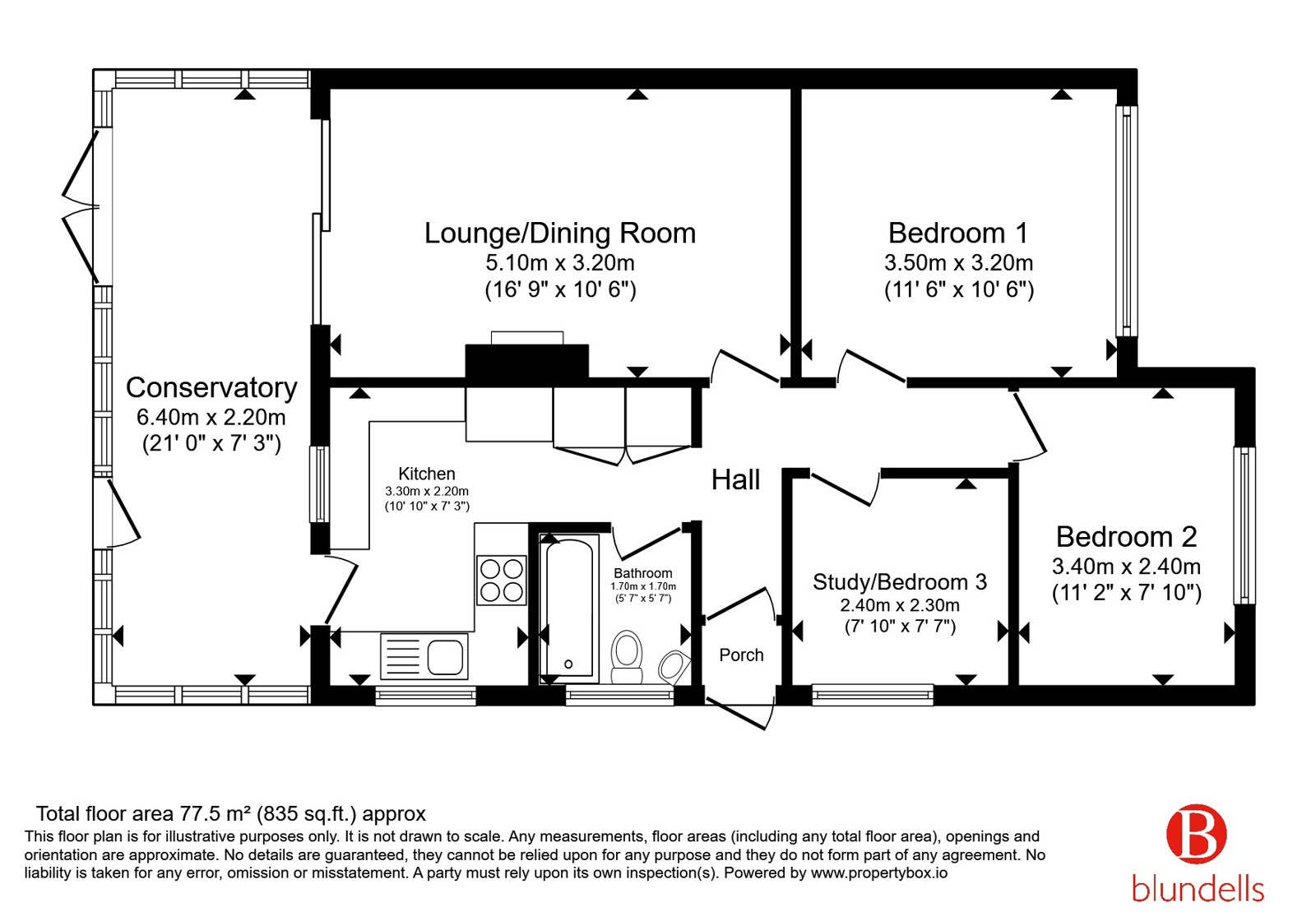 18, Marina Rise, Barnsley floorplan