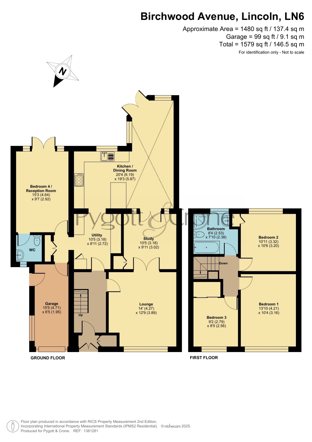 11, Birchwood Avenue, Lincoln floorplan