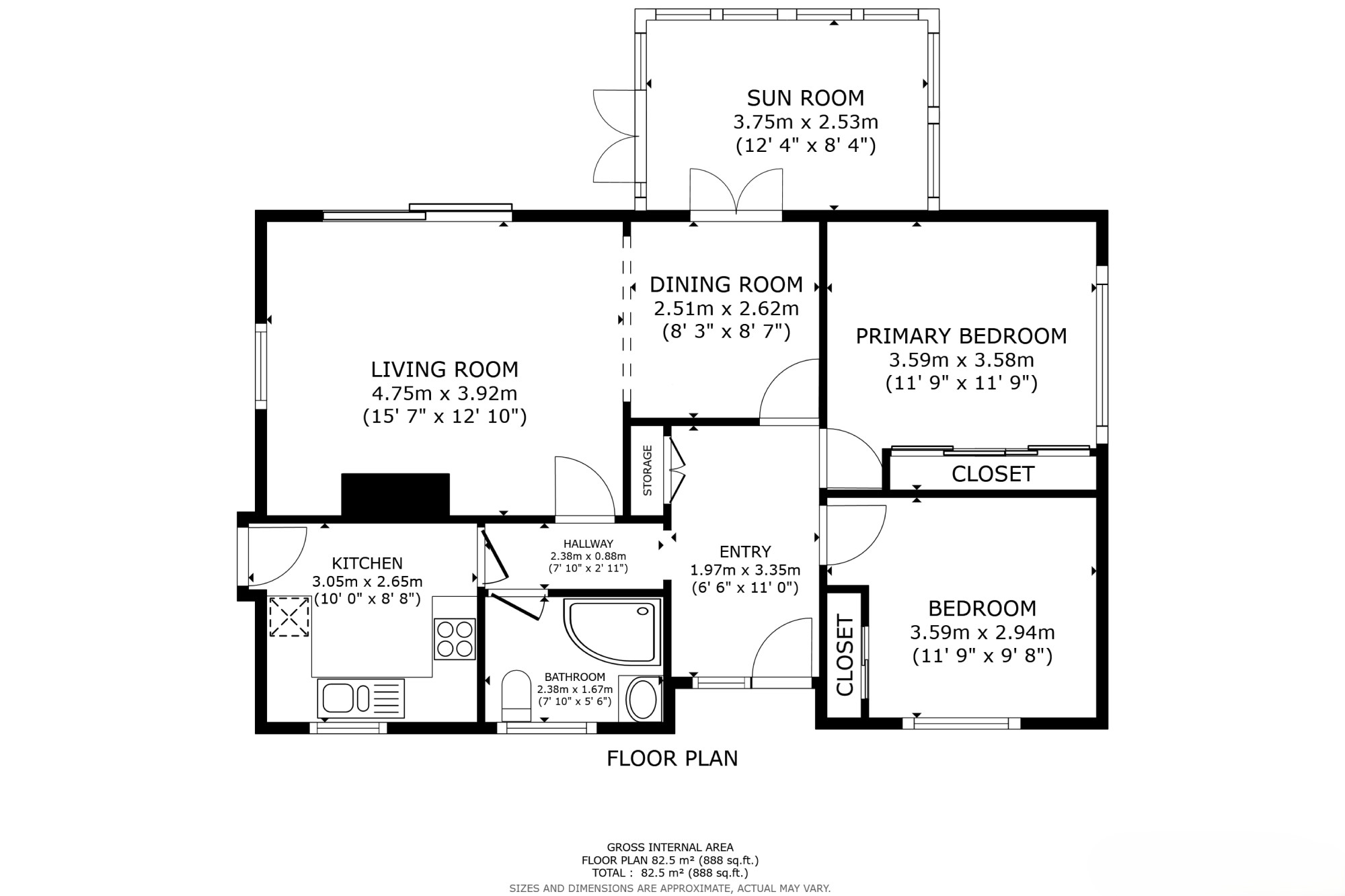 3, Whitehall Way, Ashford floorplan