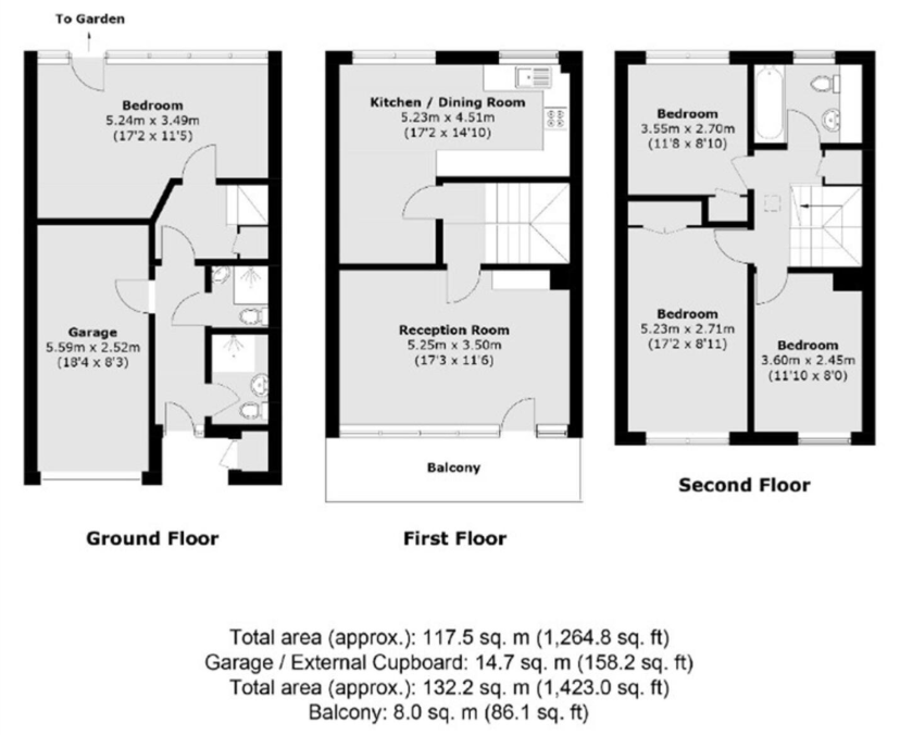 14, The Hamlet, Champion Hill, London floorplan
