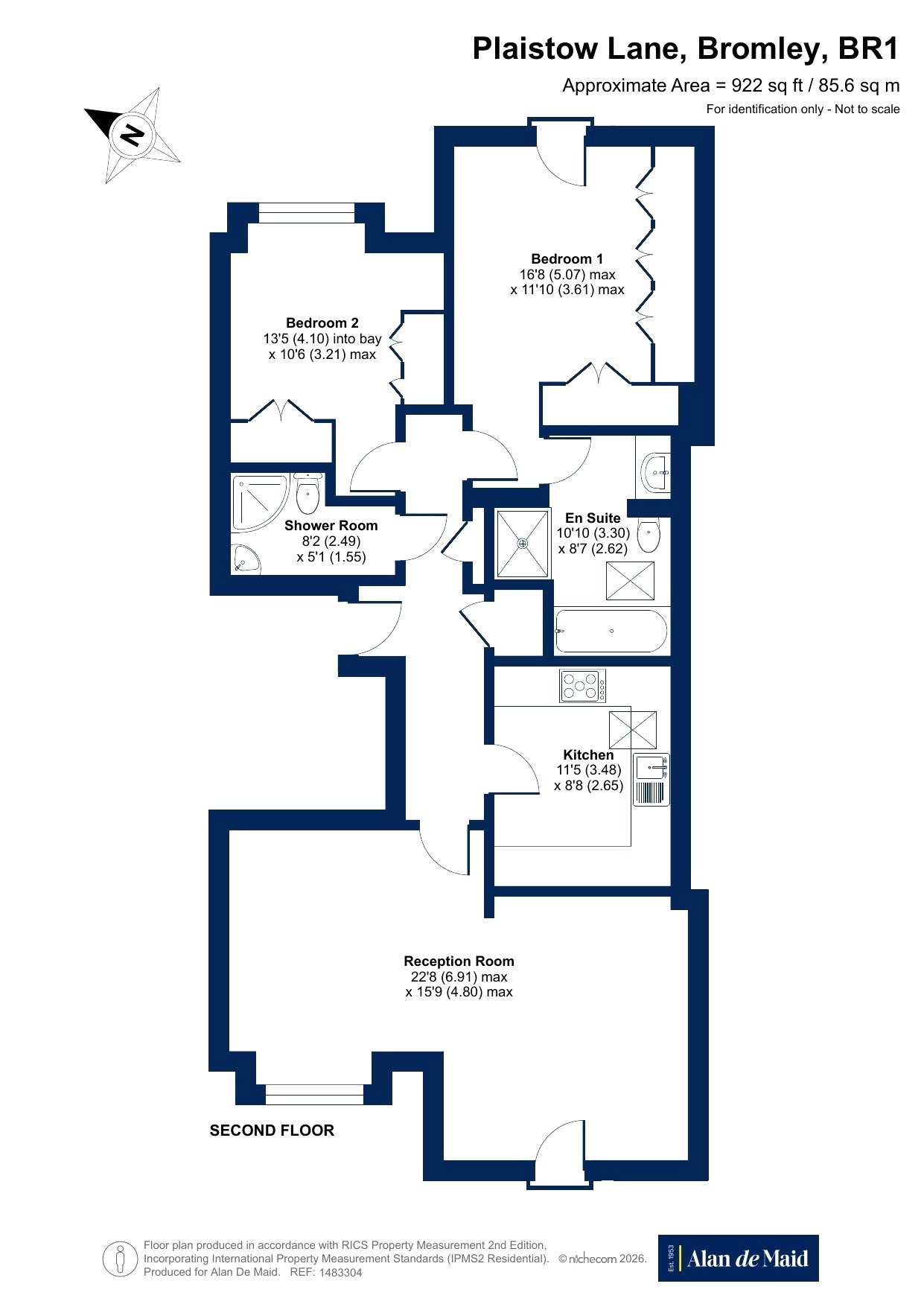 Flat 6, Parkgate, 71, Plaistow Lane, Bromley floorplan