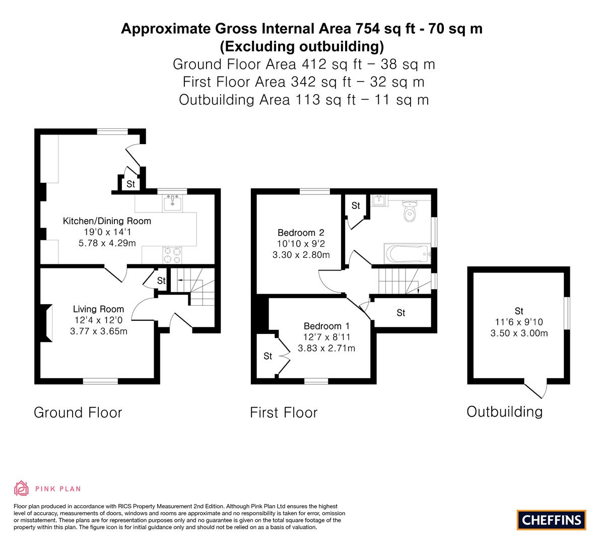 54, Main Street, Westley Waterless floorplan