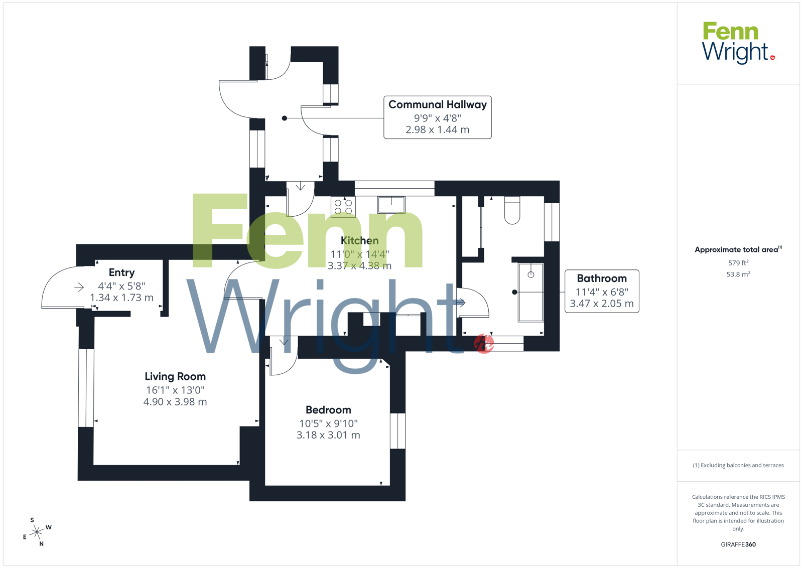 Flat 1, Halfmoon Farm,, Spring Lane, Colchester floorplan