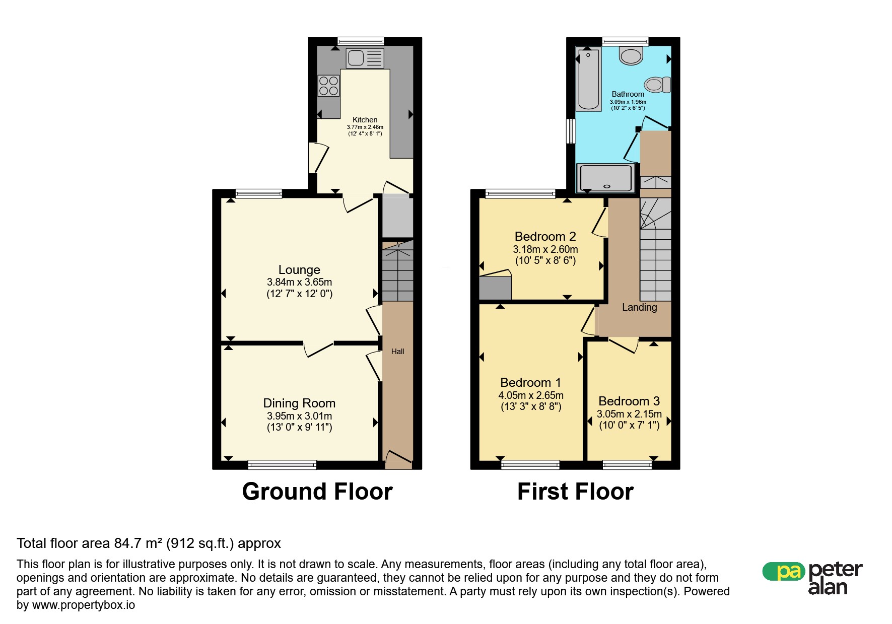 92, Mill Street, Porth floorplan