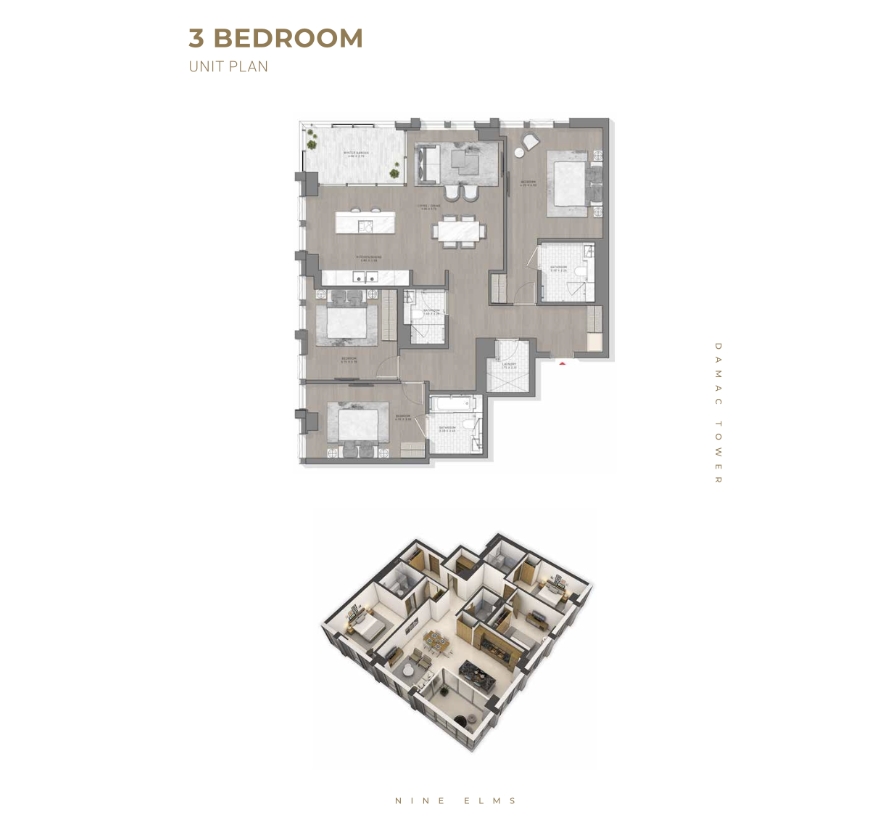 4401,, Damac Tower, Nine Elms floorplan