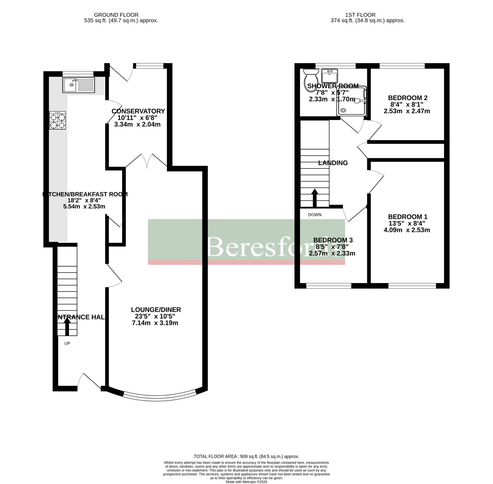 5, Mayne Crest, Essex floorplan