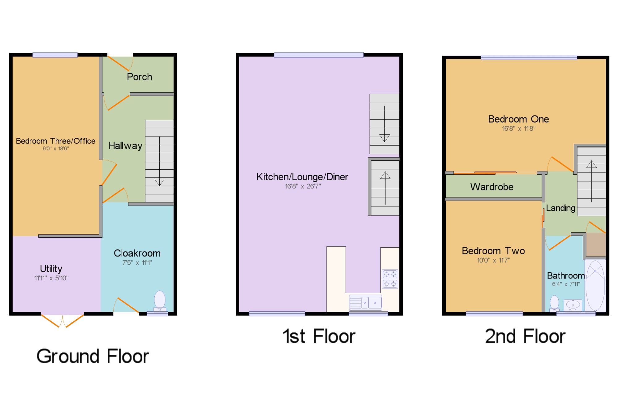 3 Bedrooms Terraced house for sale in North Promenade, Thornton-Cleveleys, Lancashire, . FY5