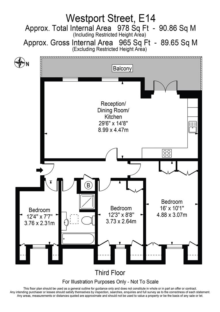 Flat 13,4, Westport Street, London floorplan