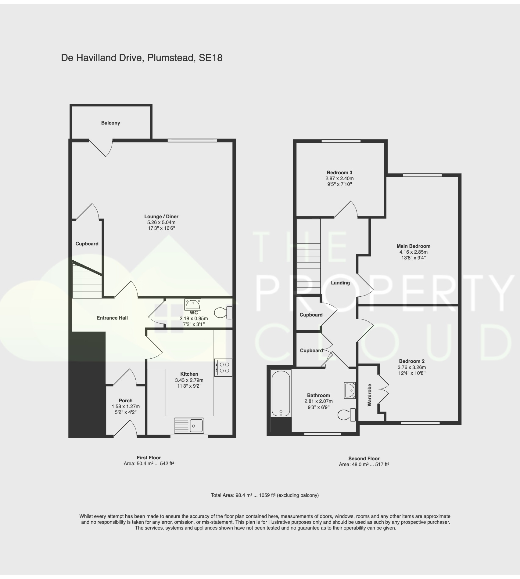 8, De Havilland Drive, London floorplan