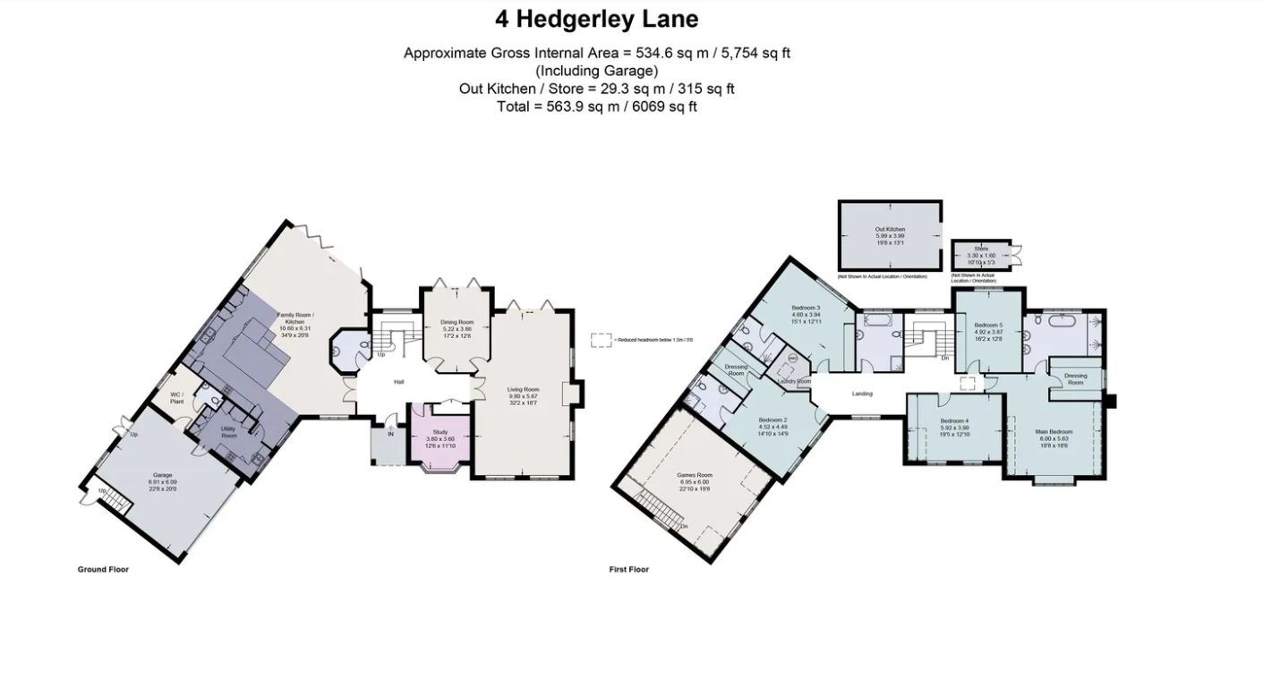 Hedgerley, Lane, Gerrards Cross floorplan