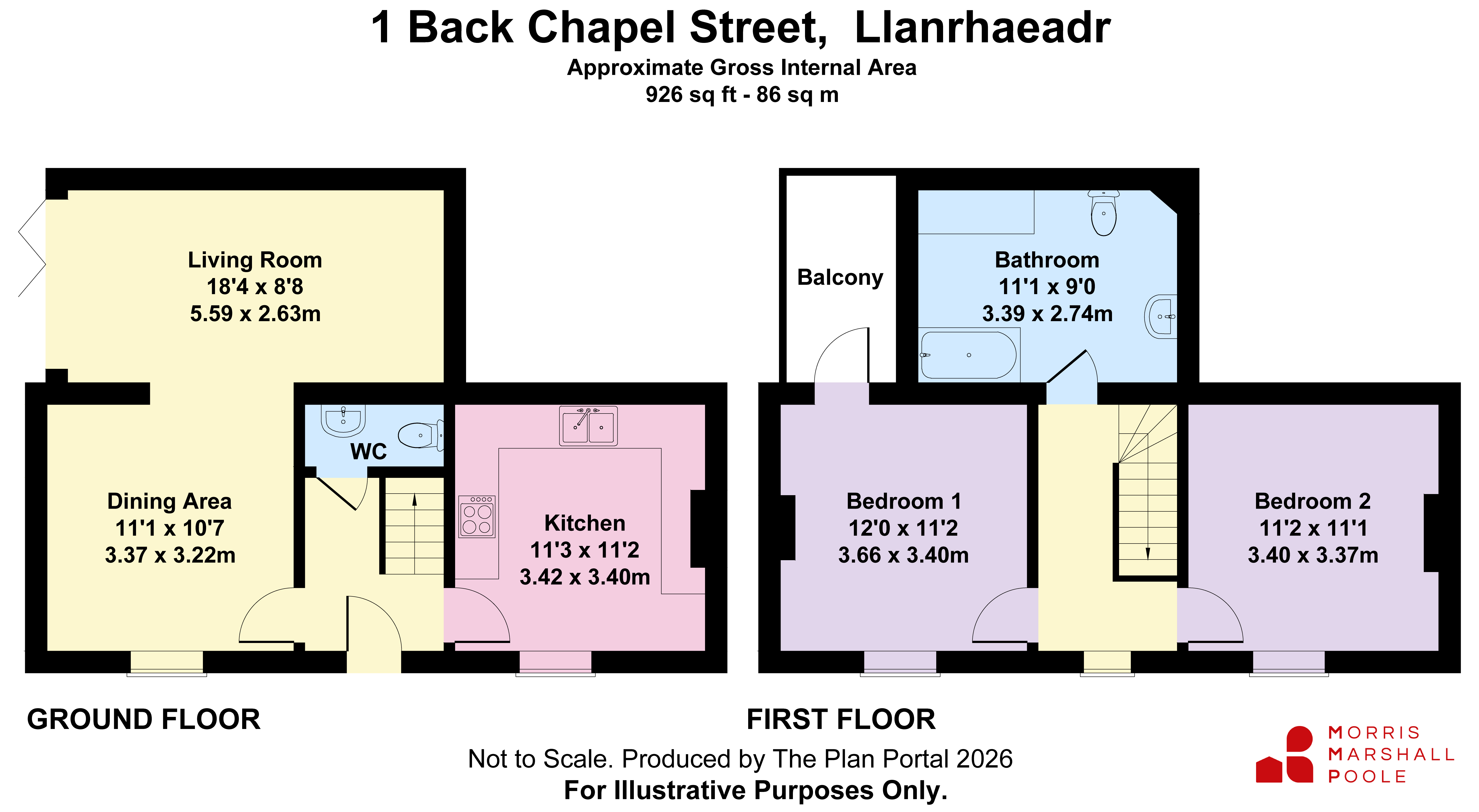 1, Back Chapel Street, Oswestry floorplan