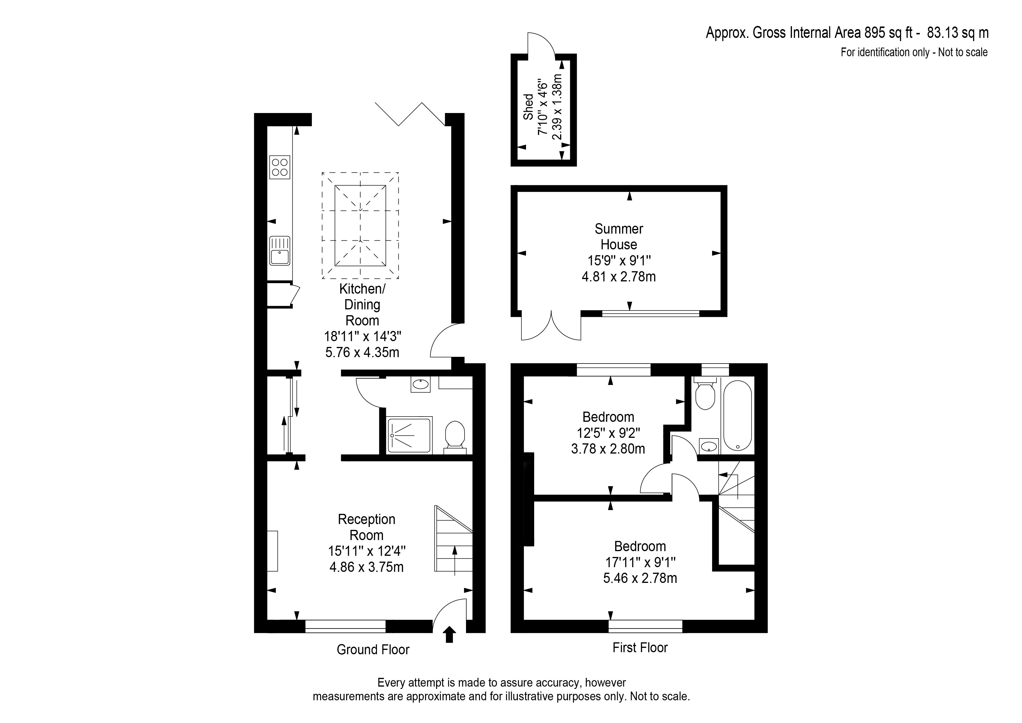 34, Eden Grove Road, West Byfleet floorplan