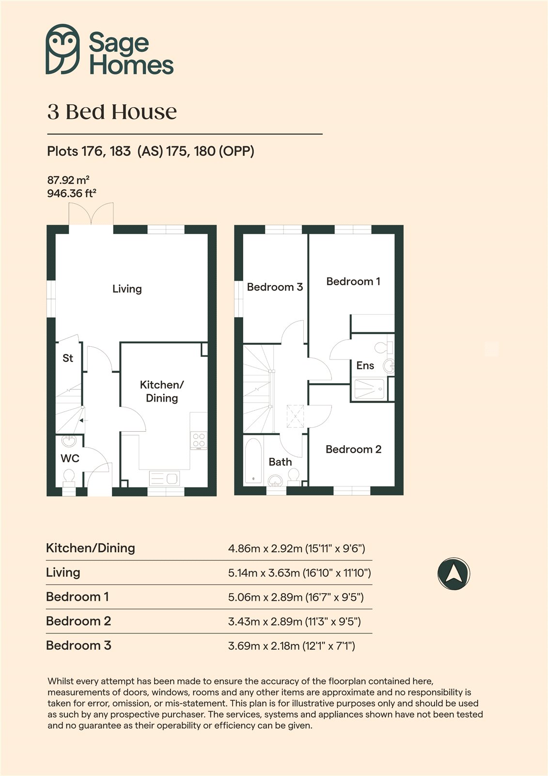 Sketchley Gardens - Plot 180, 26, Vickers Way, Warwickshire floorplan