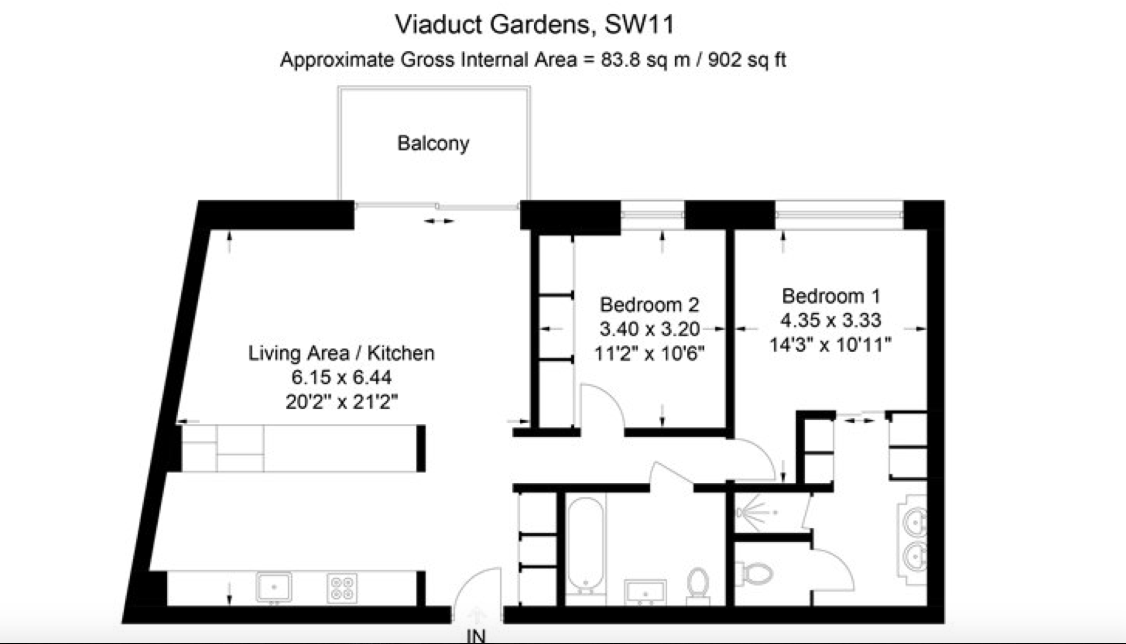 2 Bedrooms Flat to rent in Embassy Gardens, Nine Elms, London SW11