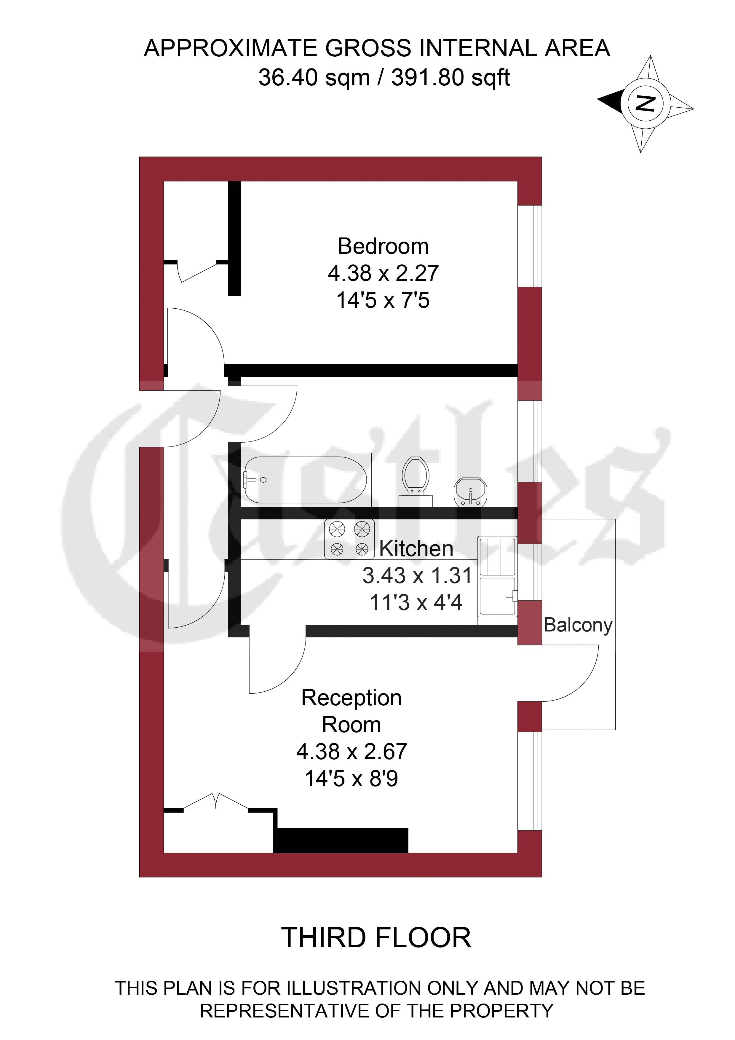 Wigan House, Warwick Grove, London E5, 1 bedroom flat for sale