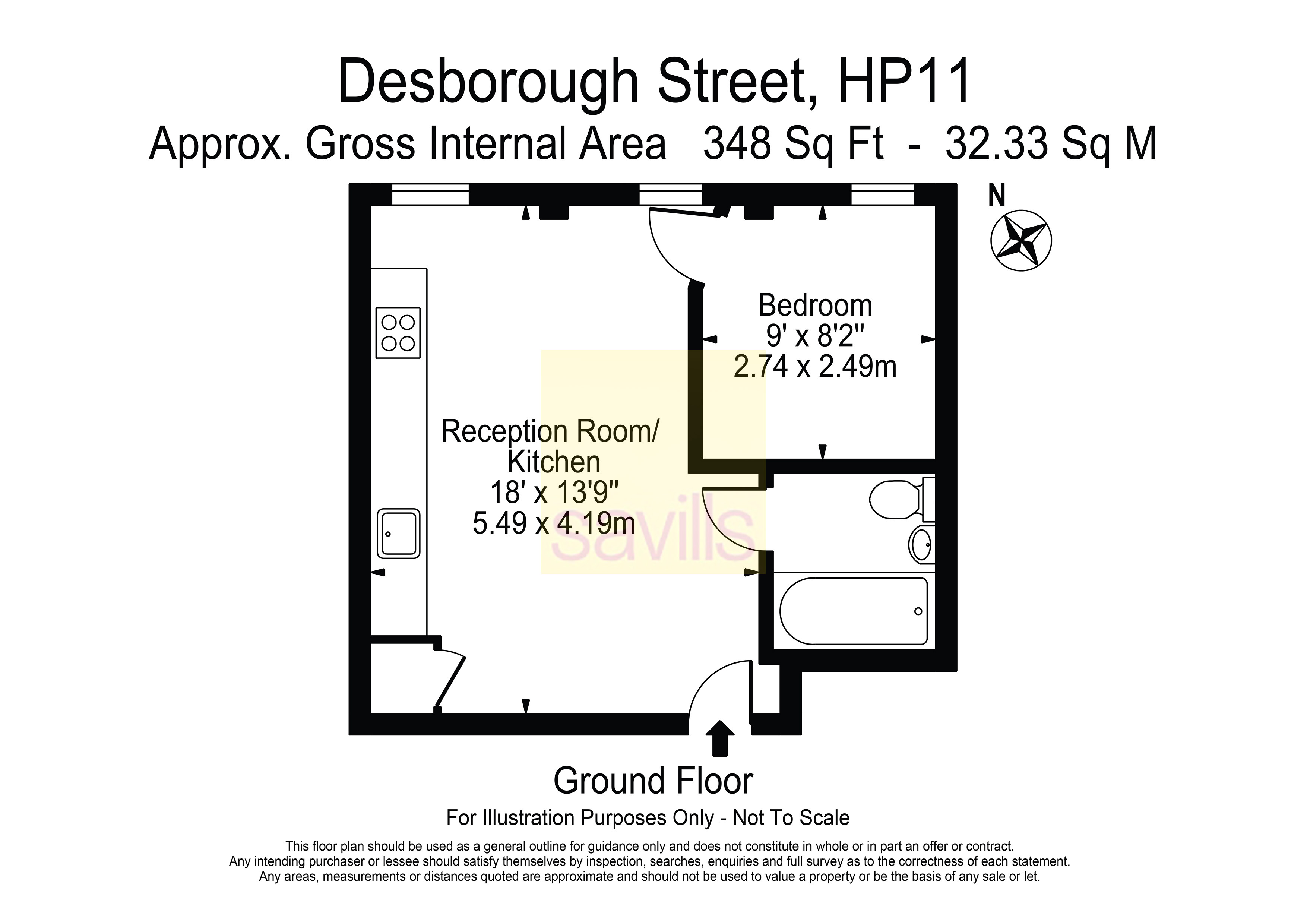 Desborough Street, High Buckinghamshire HP11, 1 bedroom flat