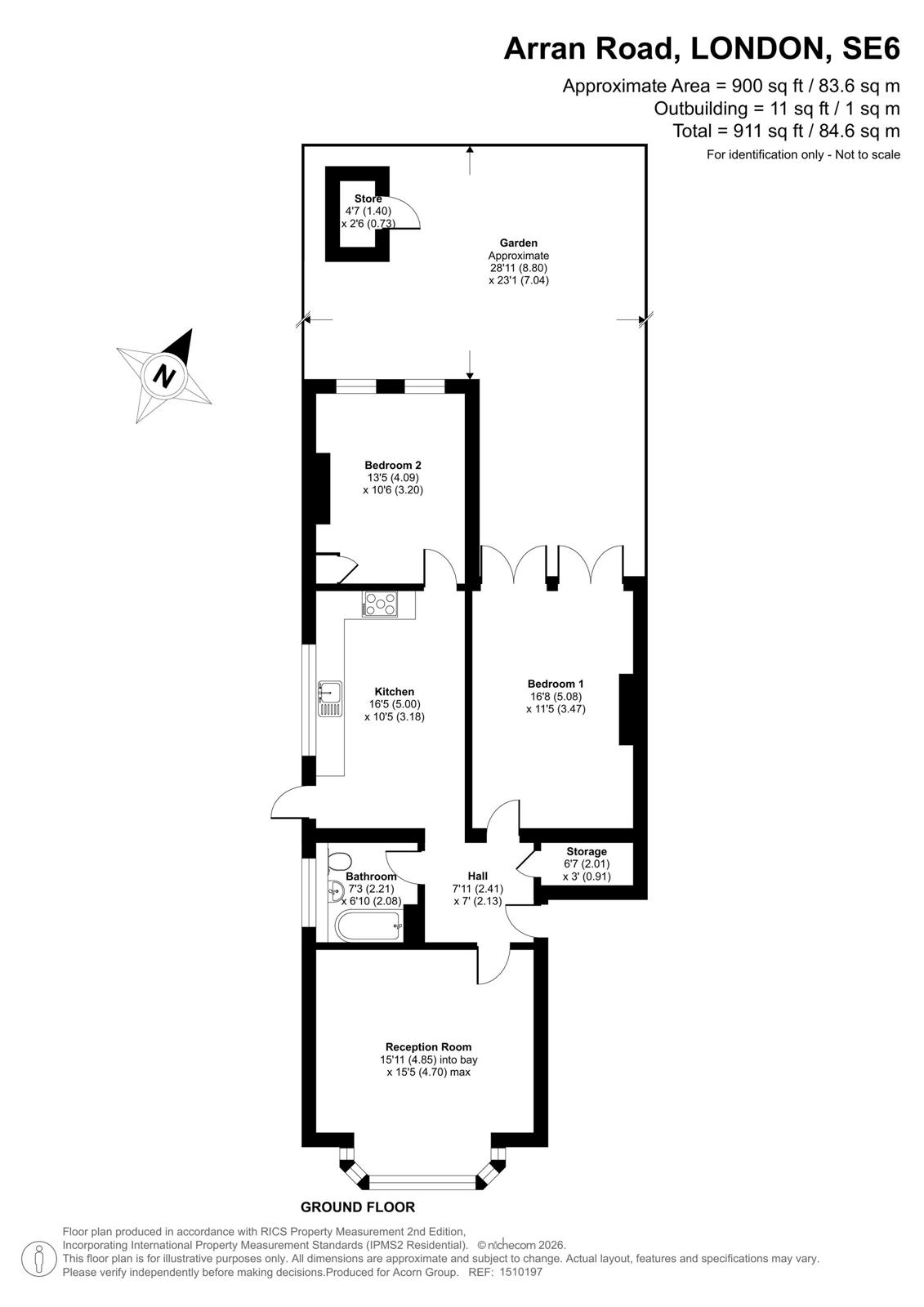 1, Arran Road, London floorplan
