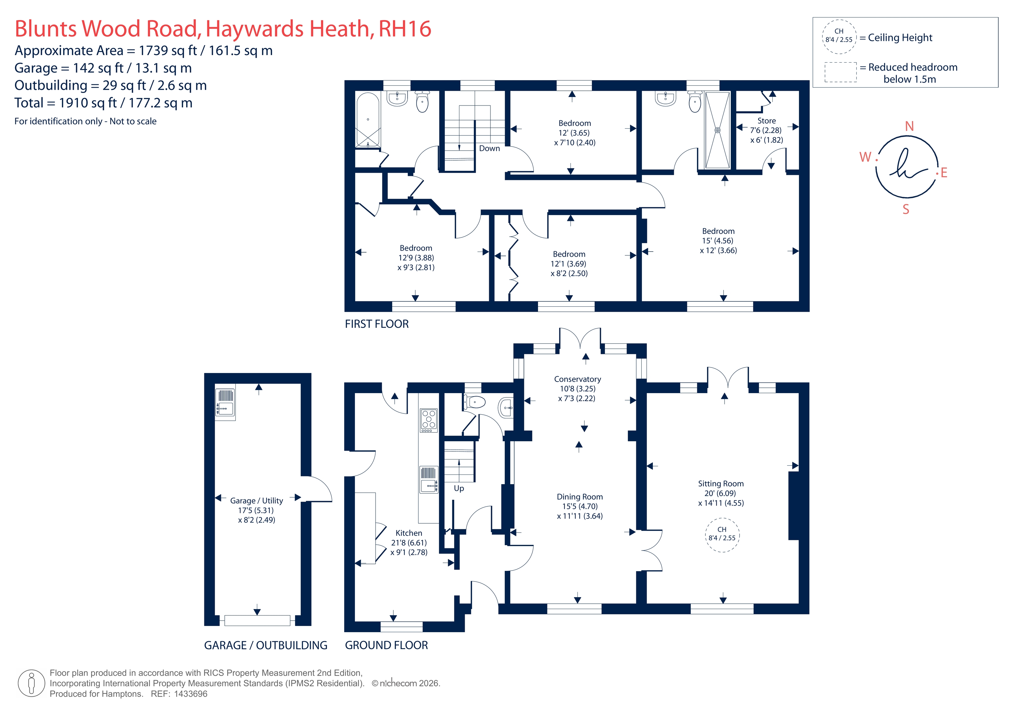22, Blunts Wood Road, Haywards Heath floorplan