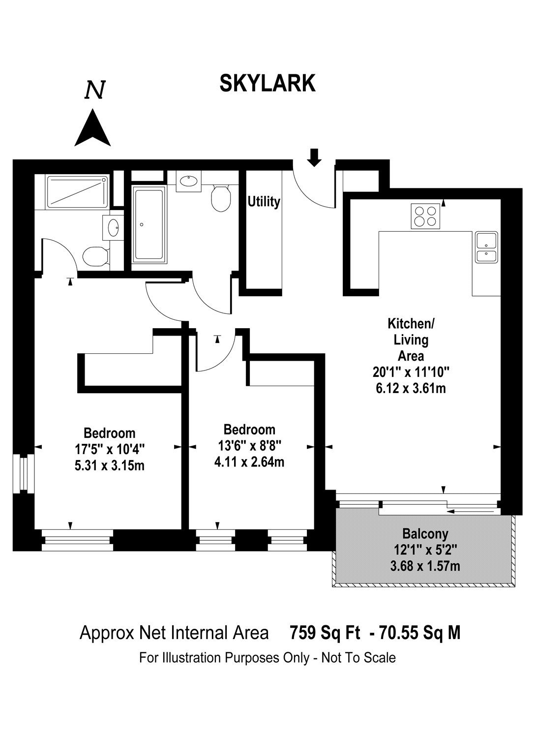 2 Bedrooms Flat for sale in Newnton Close, London N4