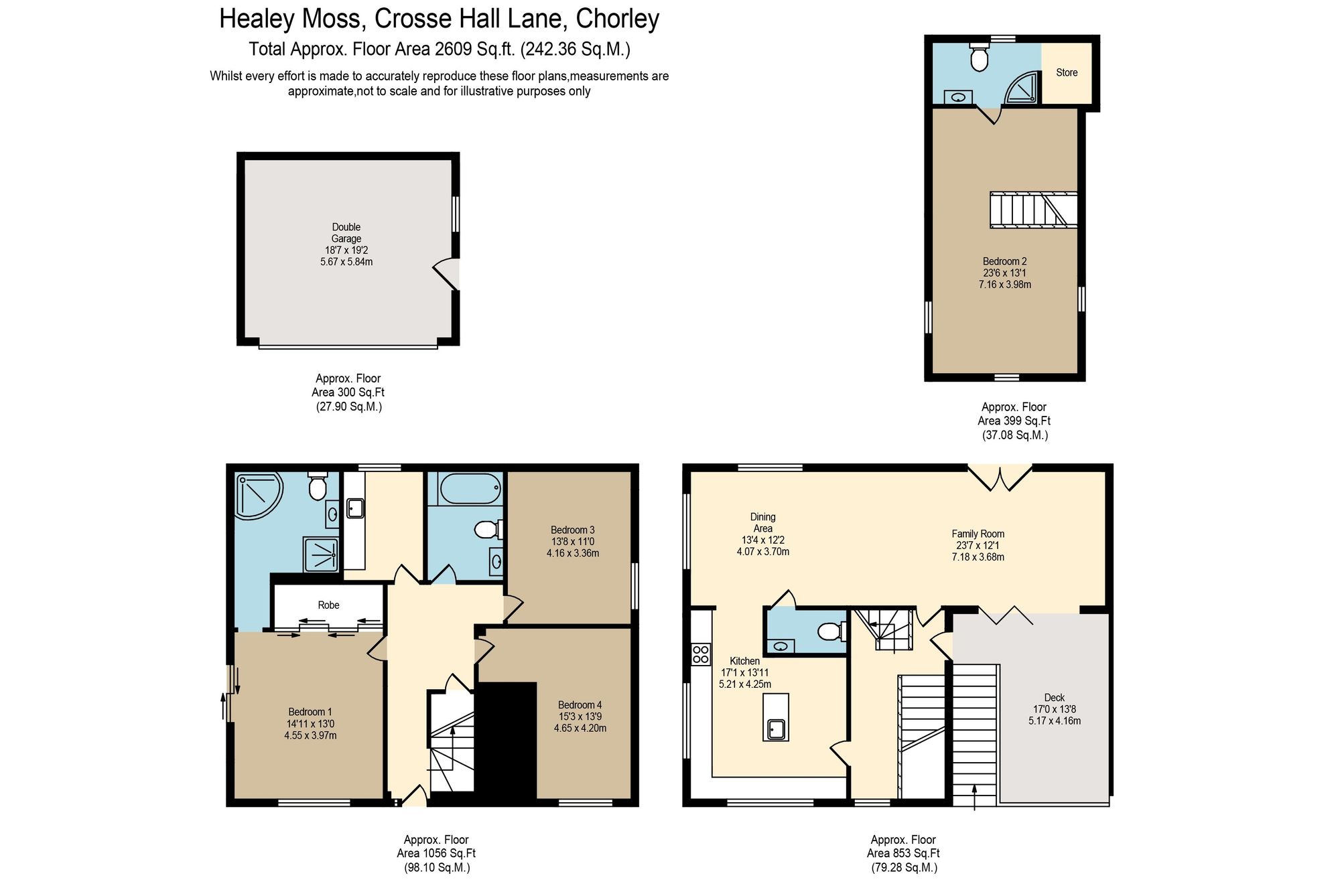 Healey Moss Crosse Hall Lane, Chorley floorplan