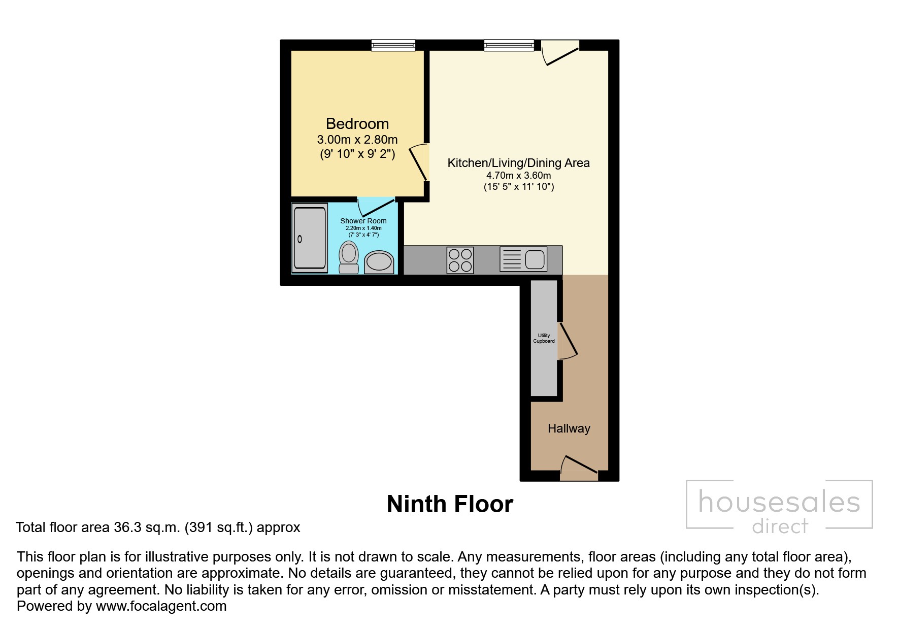 Flat 152, Springwell Gardens, Leeds floorplan