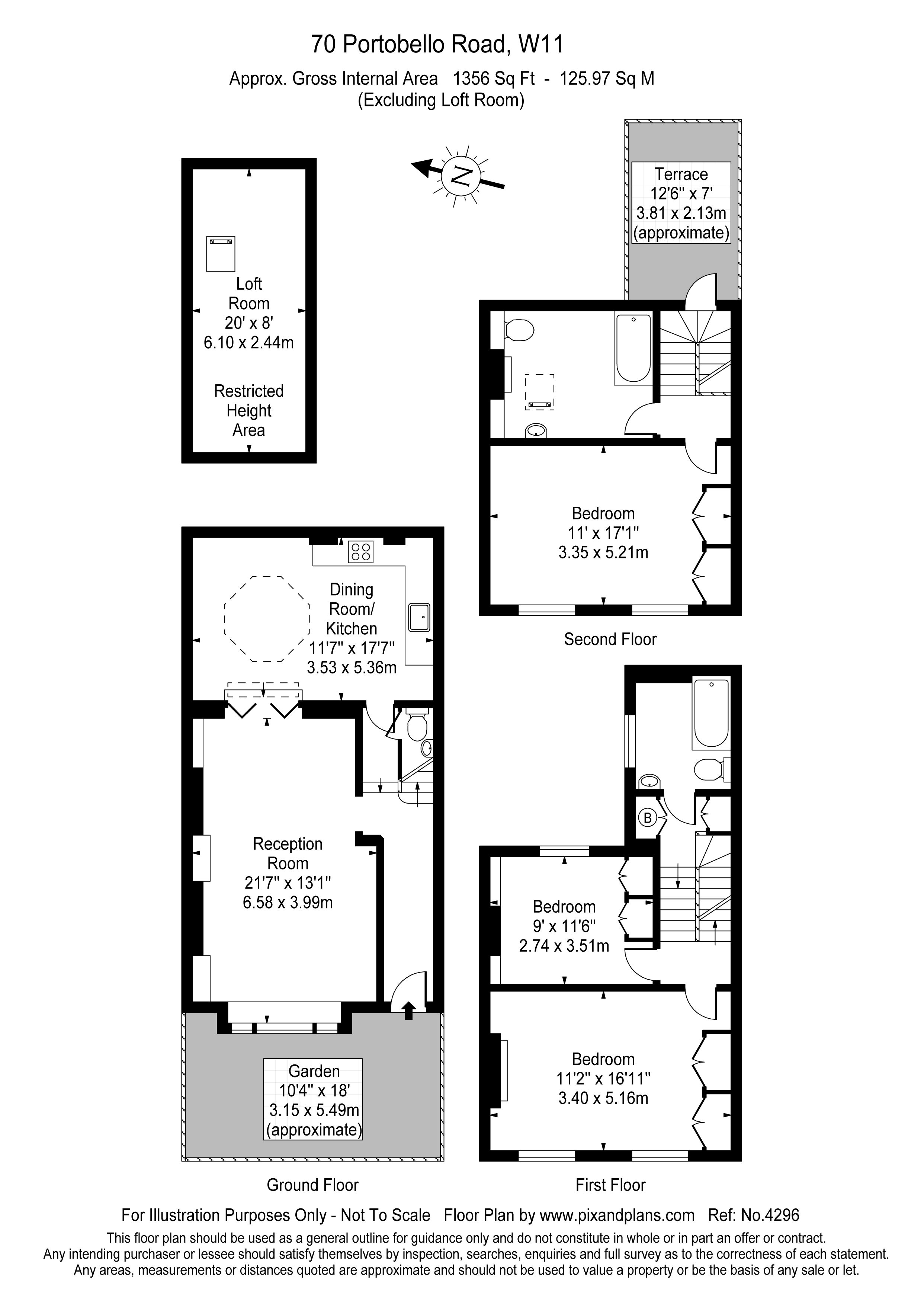 70, Portobello Road, London floorplan