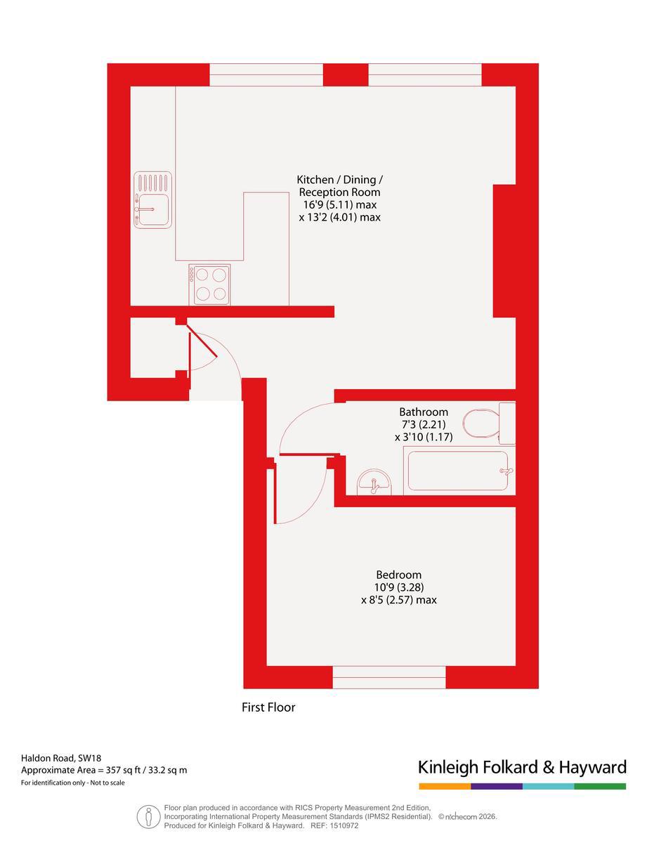 Flat B,, 11, Haldon Road, London floorplan