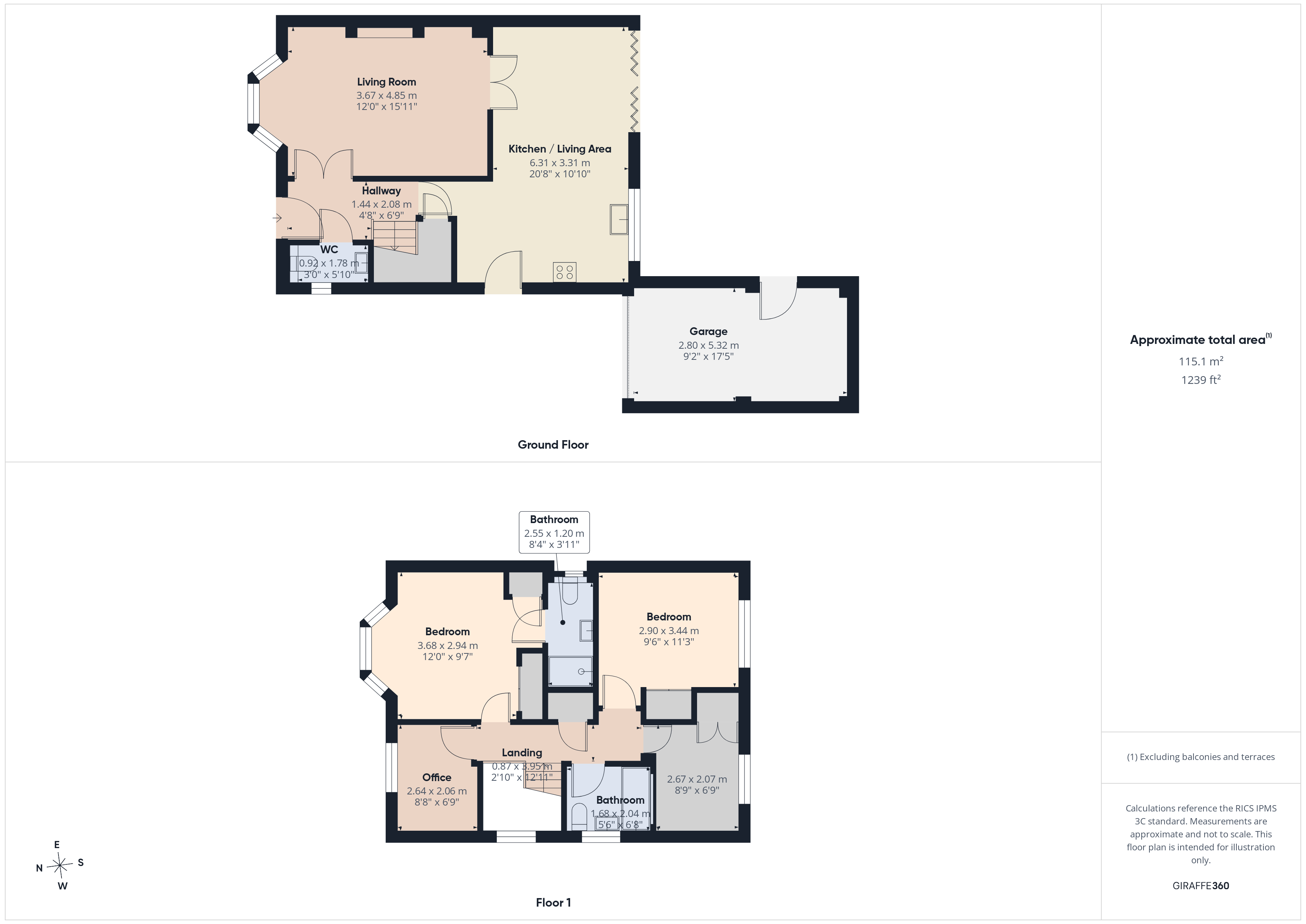 2, Woodlark Road, Chatham floorplan