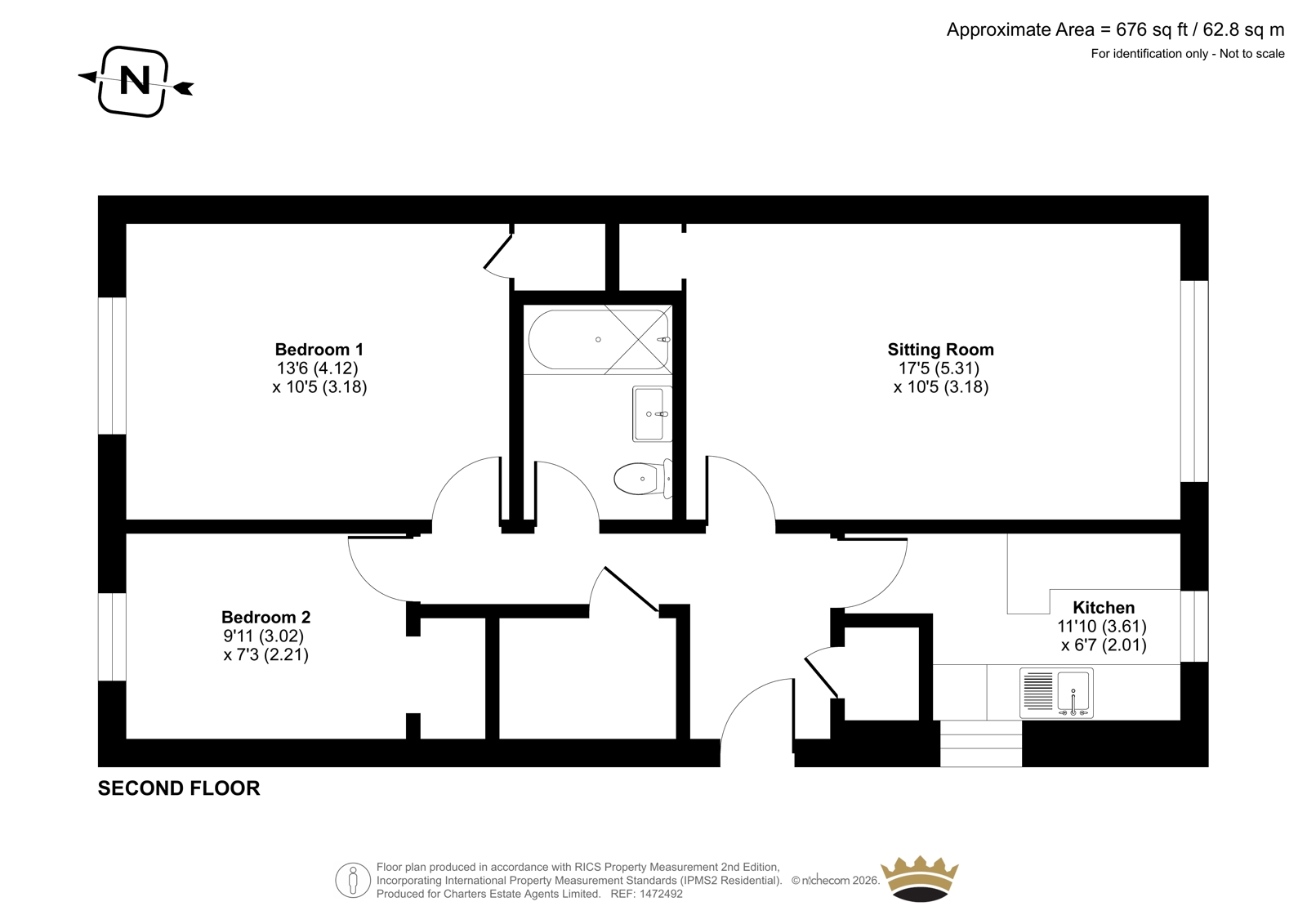 Flat 17, Grenville Court,, Silverdale Road, Southampton floorplan