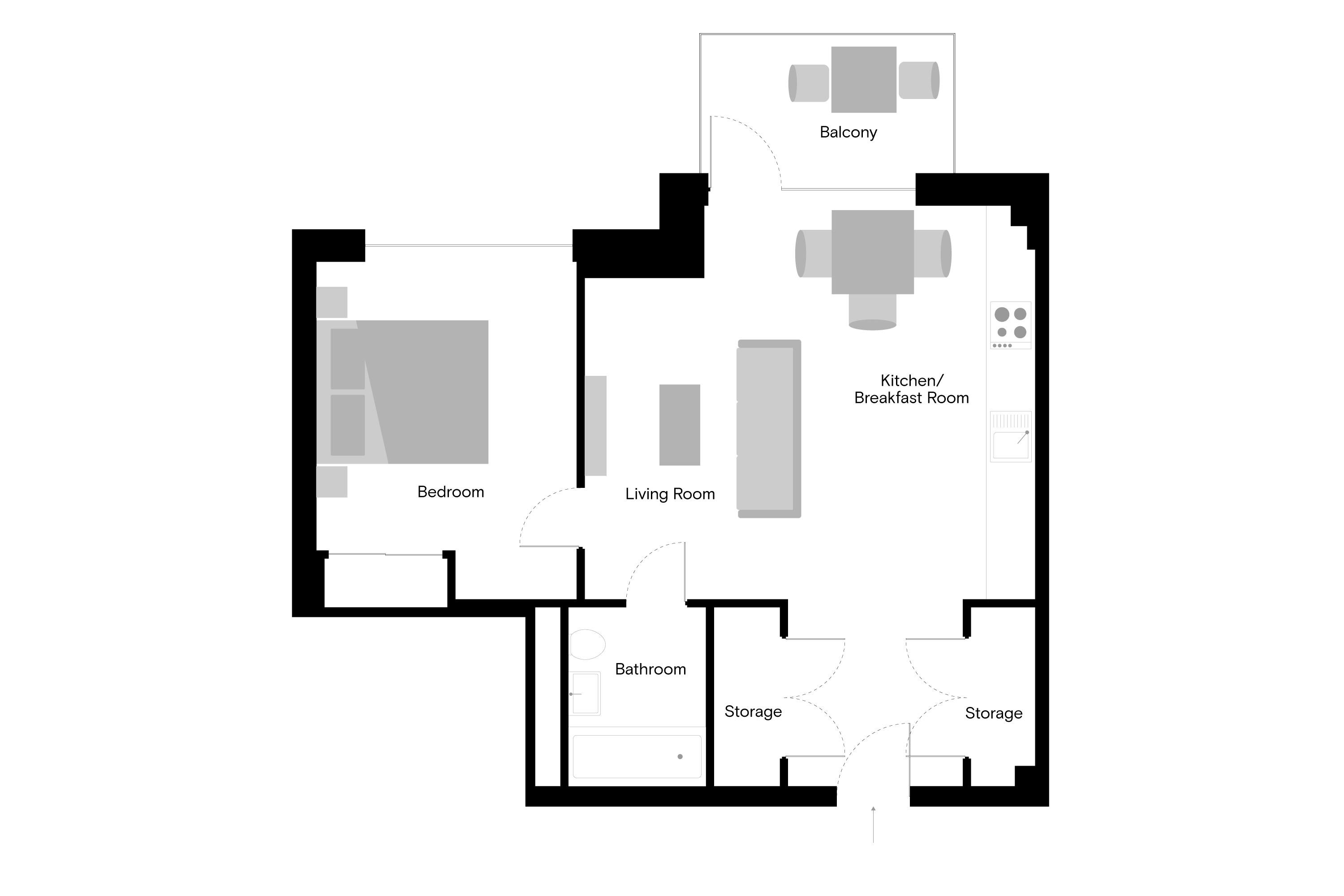Flat 4719, Sessile Apartments, 18 Ashley Road Tottenham Hale, London floorplan