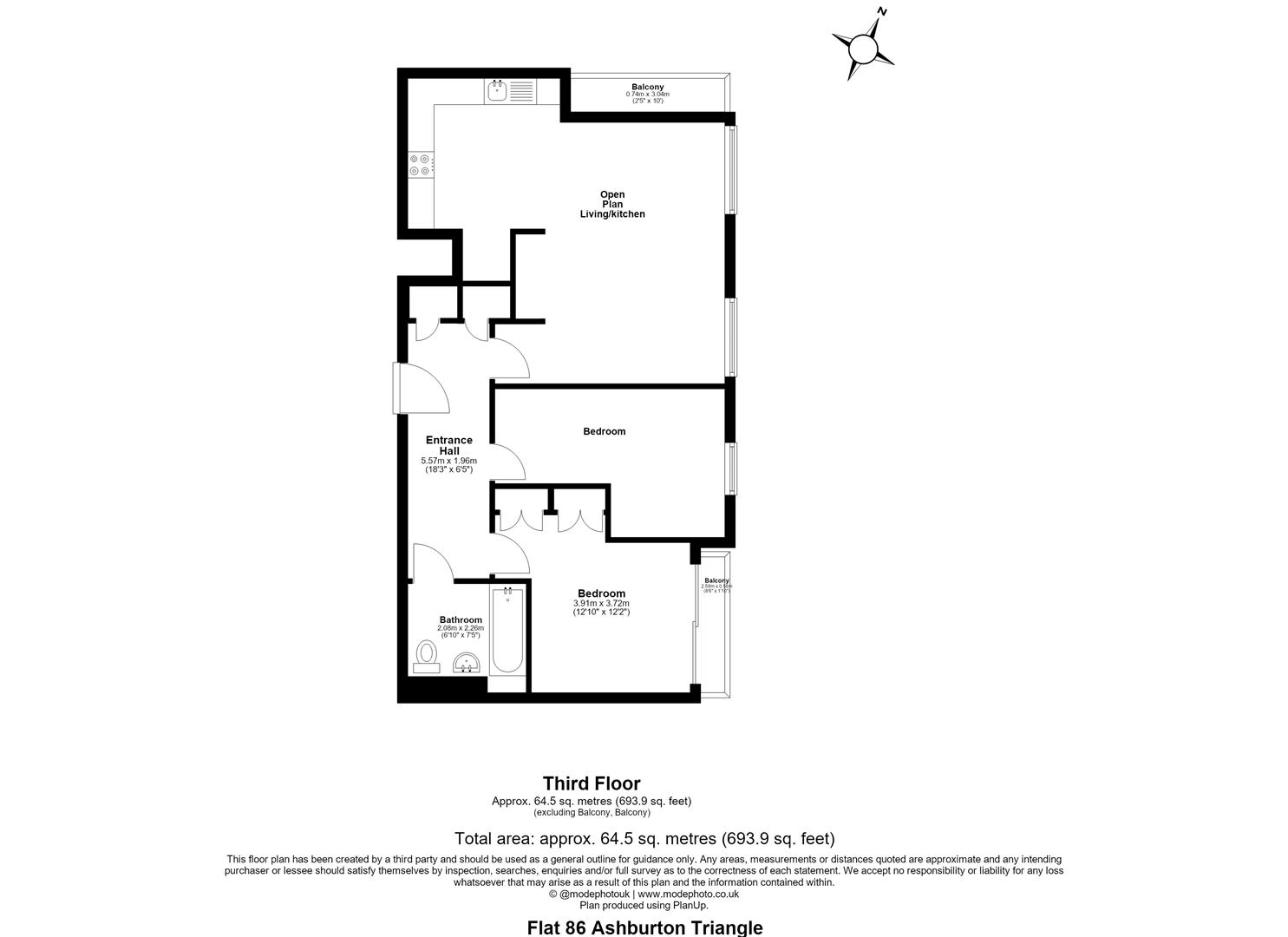 93 Ashburton Triangle, Drayton Park, London floorplan