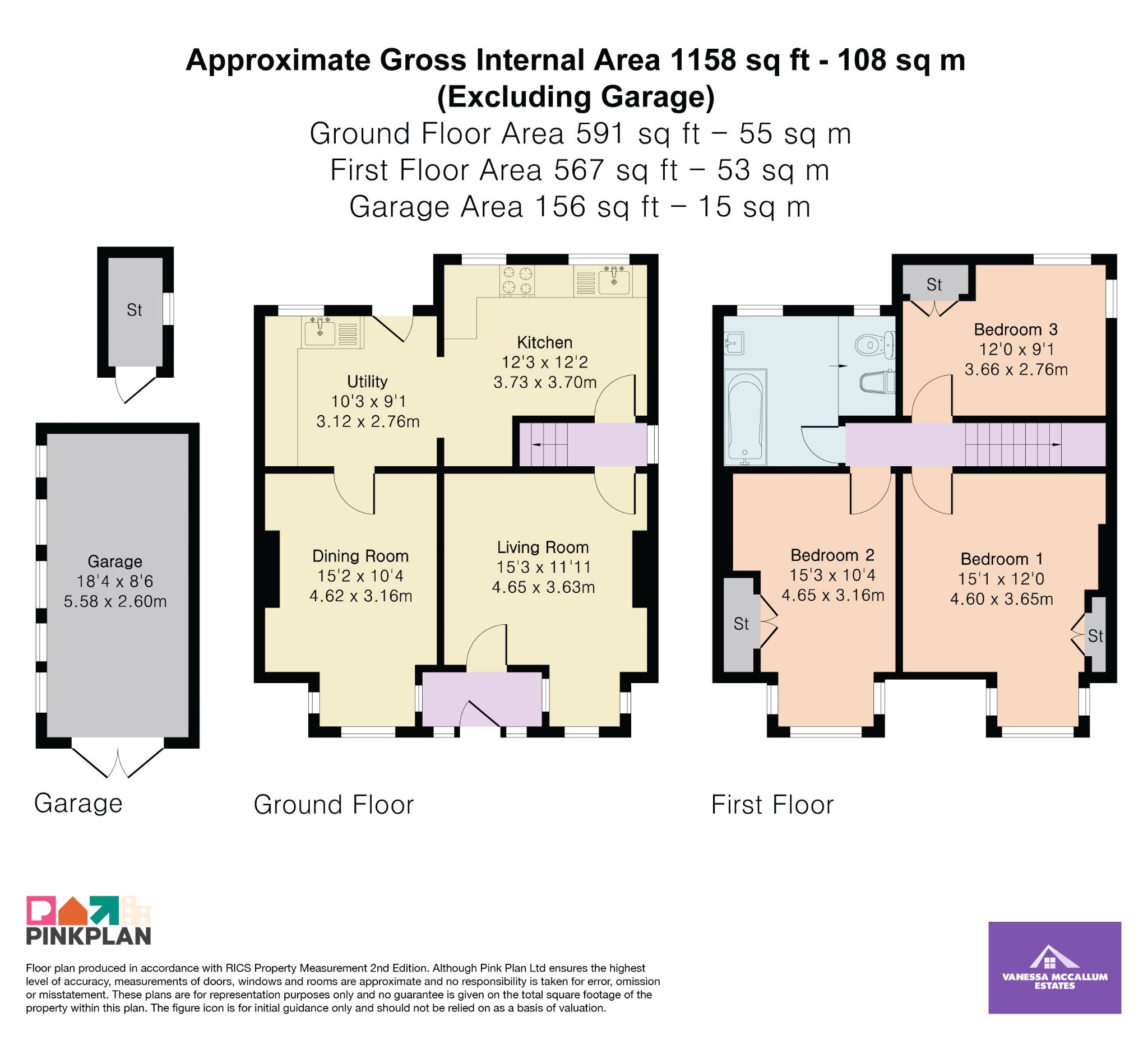 35 Blanche Lane, South Mimms floorplan