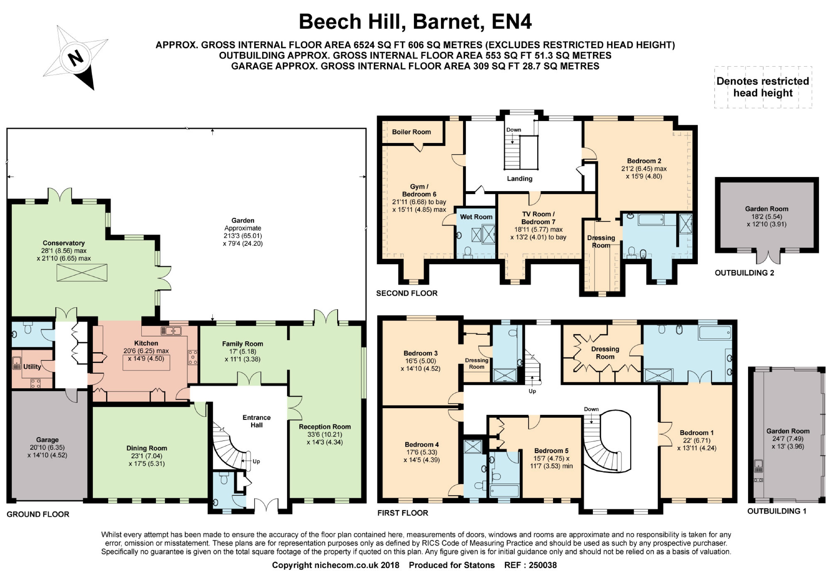 Beech Hill, Hadley Wood, Hertfordshire EN4, 7 bedroom detached house
