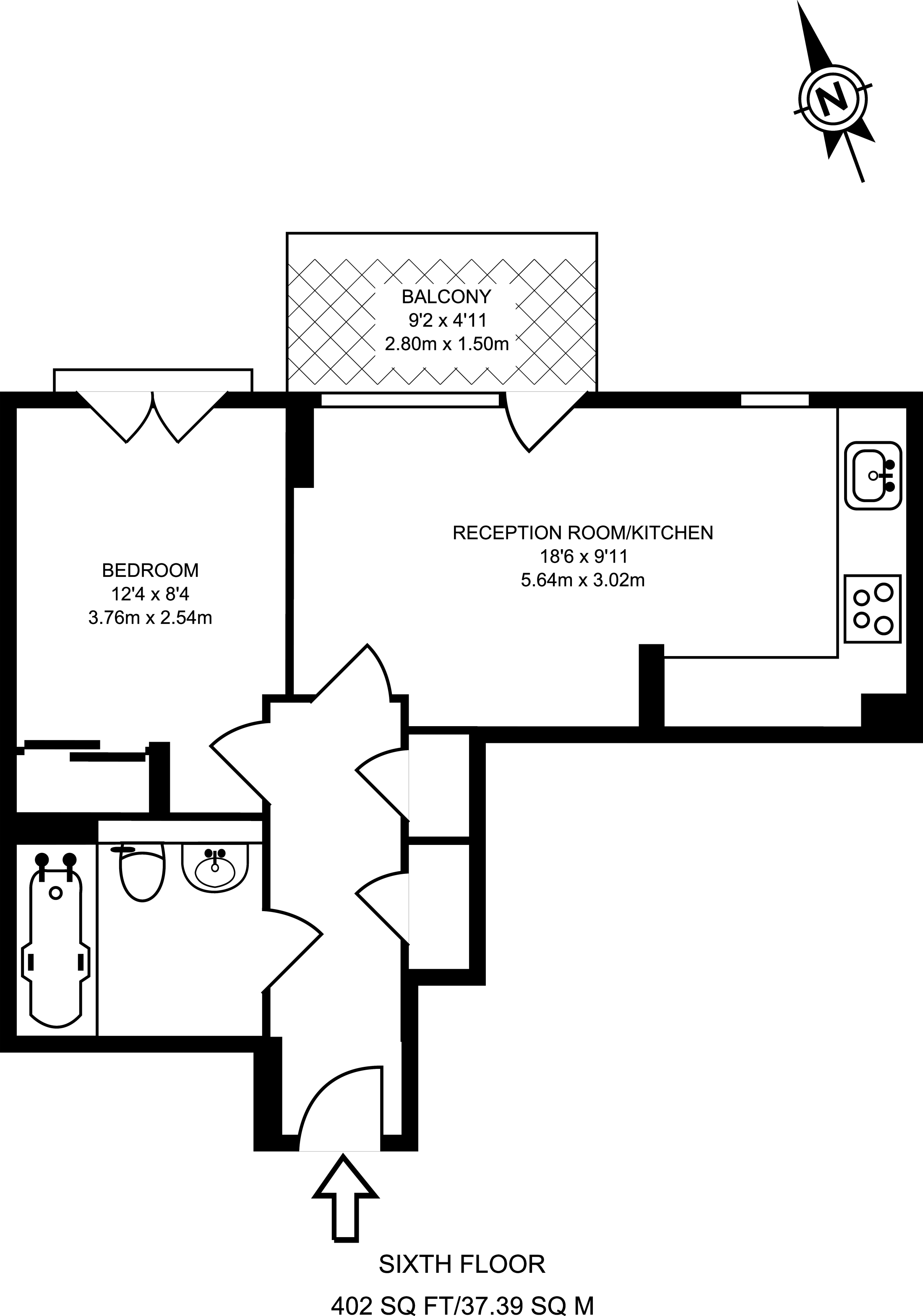 1 Bedrooms Flat to rent in Baltimore Wharf, Canary Wharf, London E14
