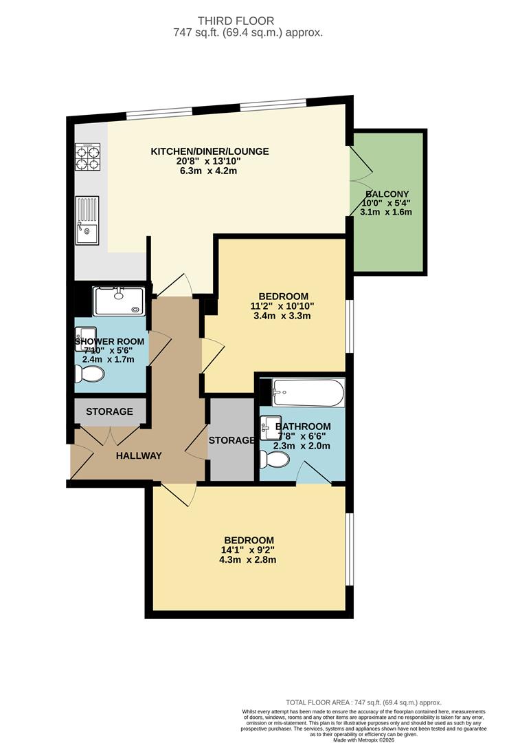 11, 3 Old Brewery Way, Walthamstow floorplan