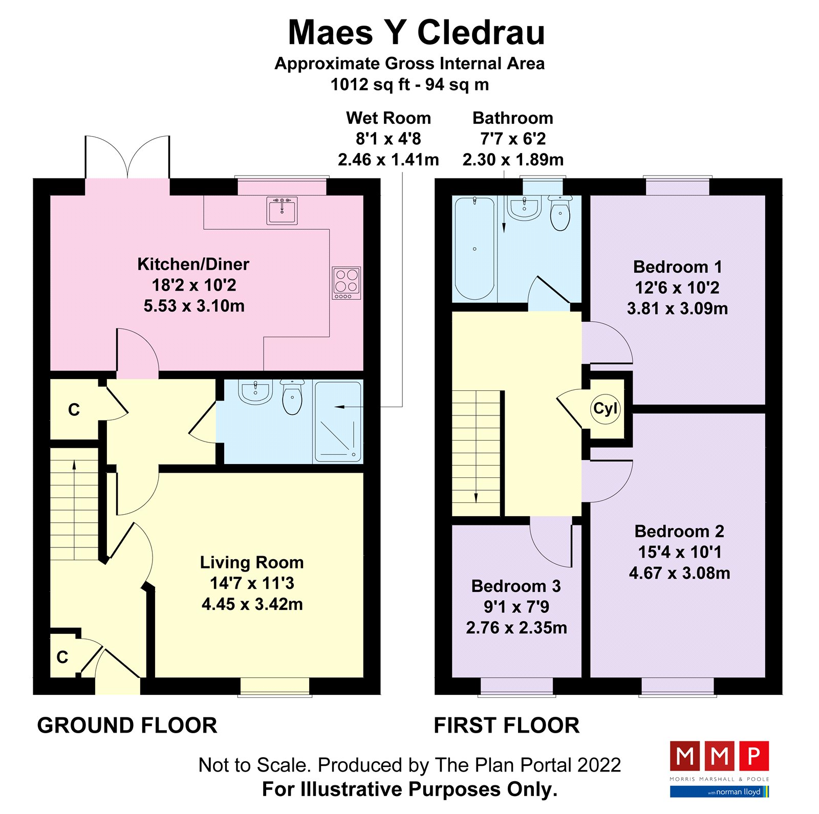 7 Maes Y Cledrau, Powys floorplan
