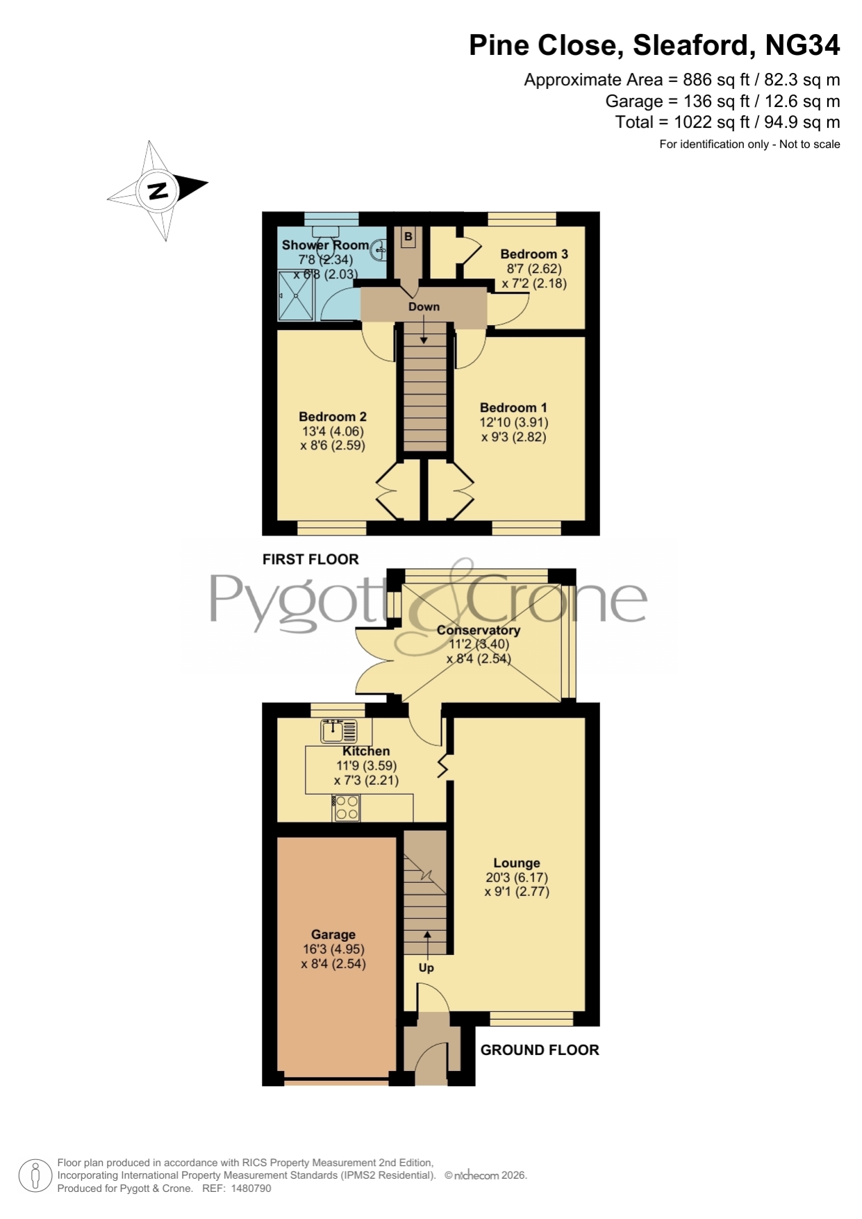 5, Pine Close, Sleaford floorplan