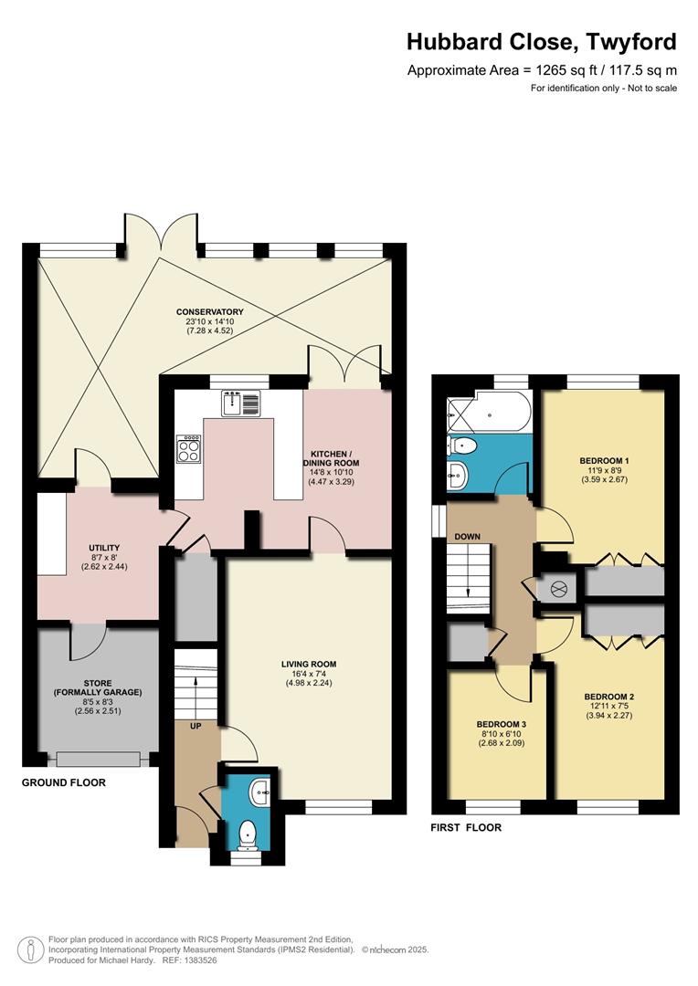 Hubbard Close Twyford, Berkshire, RG10 0XU floorplan