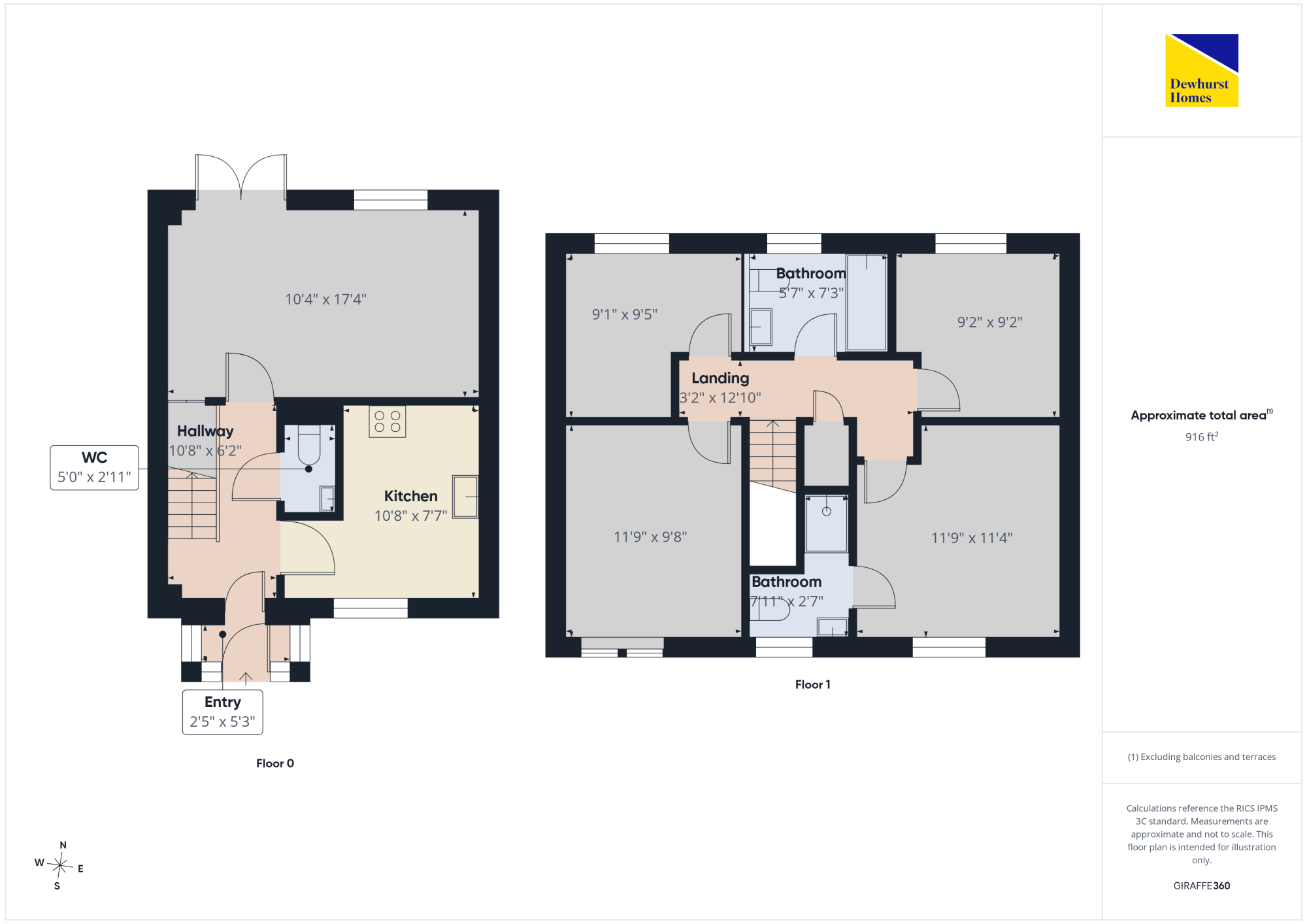 55, Hall Barn Drive, Longridge floorplan