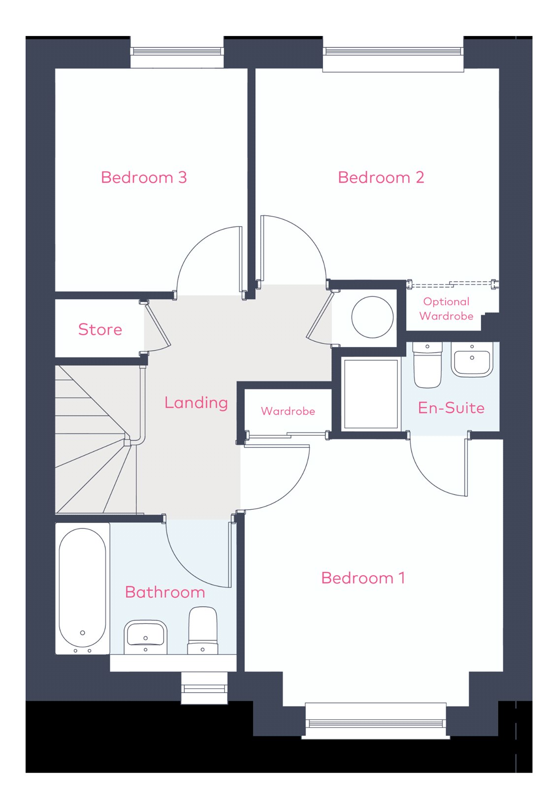Plot 34 The Balgove, Blythe Meadow,, Kinglassie, Fife floorplan