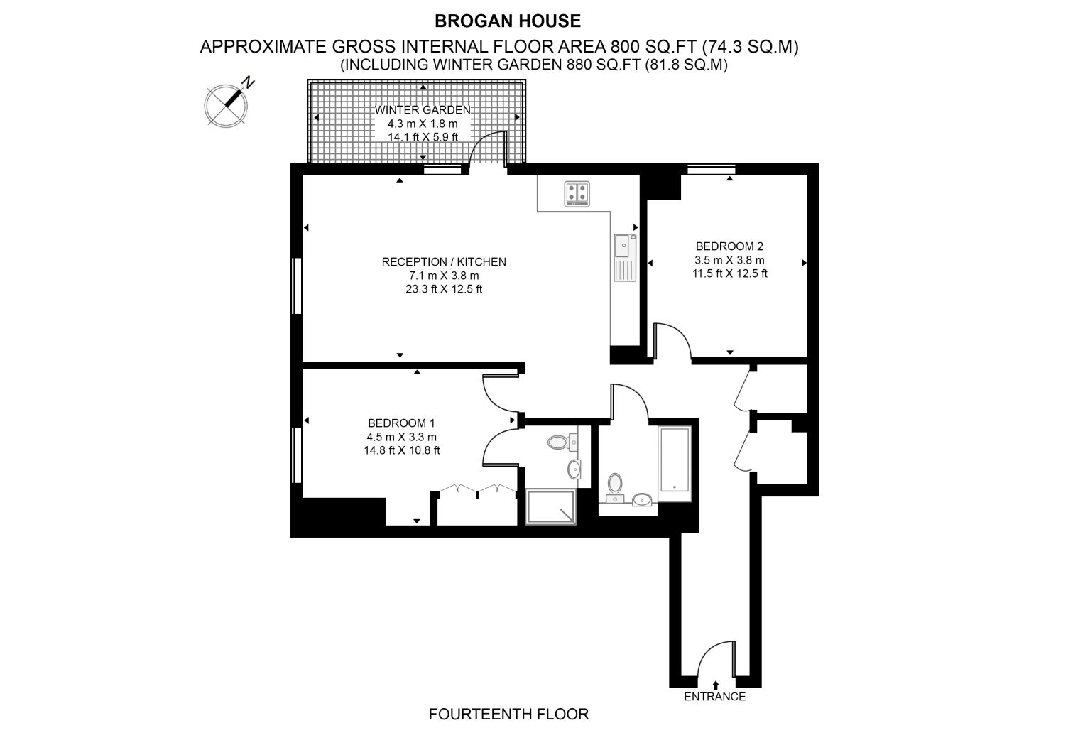 Brogan House , St. Josephs Street, London floorplan