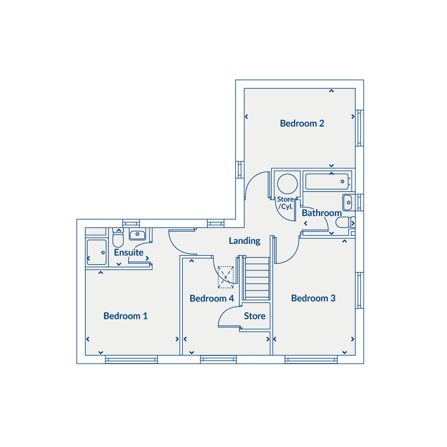 Plot 242, Off A614, Driffield floorplan