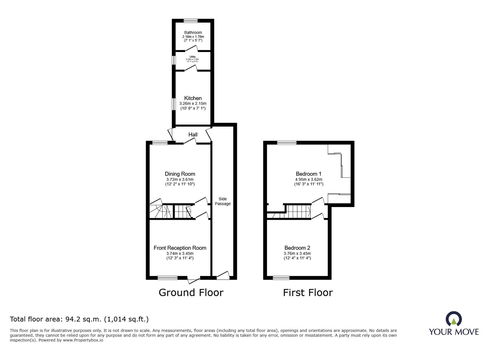 60, Milton Road, West Midlands floorplan