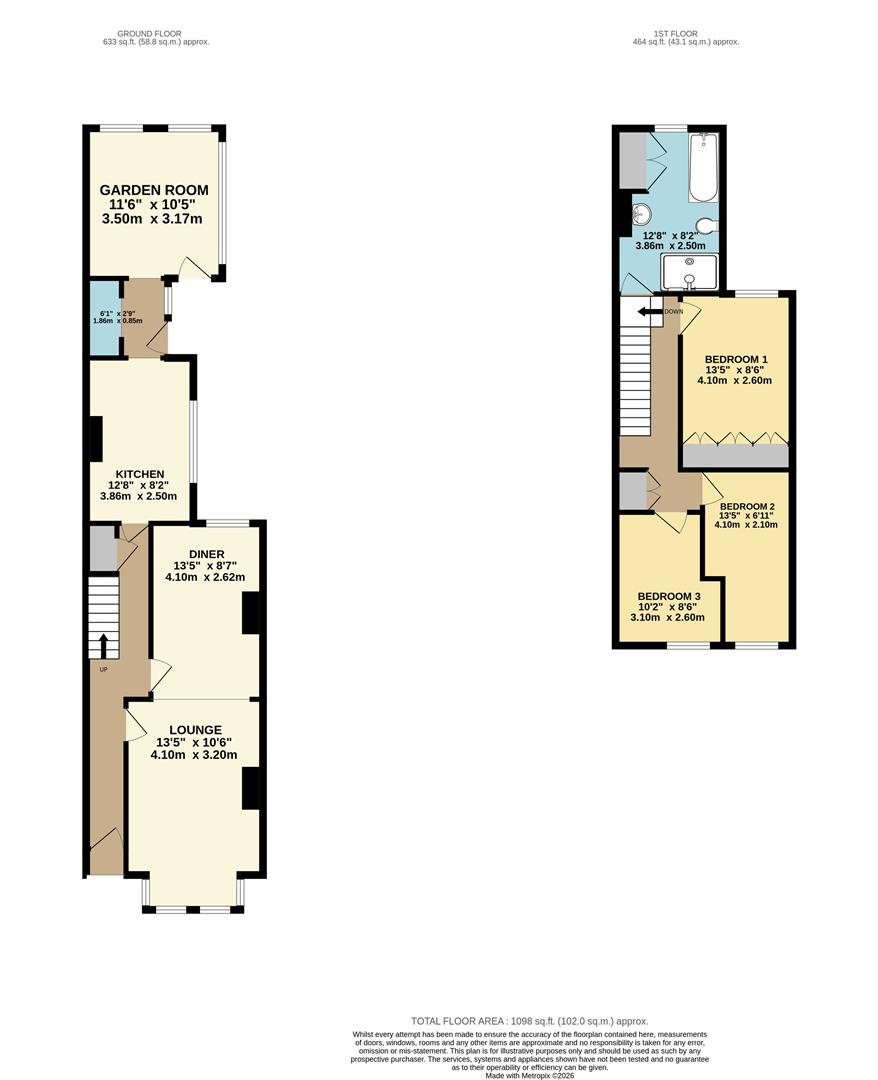 4, Cheverton Avenue, Withernsea floorplan