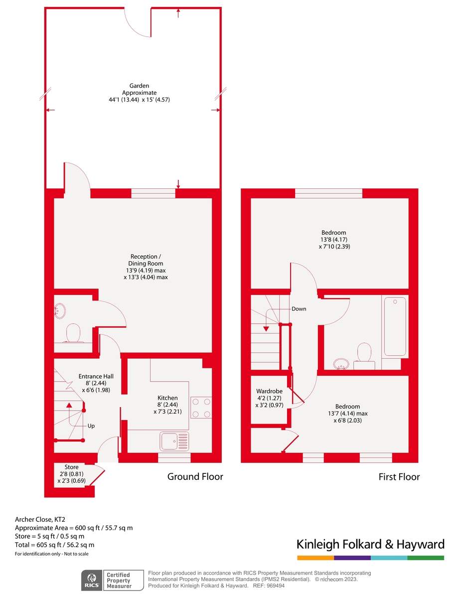 Archer Close, Kingston Upon Thames KT2, 2 bedroom terraced house for